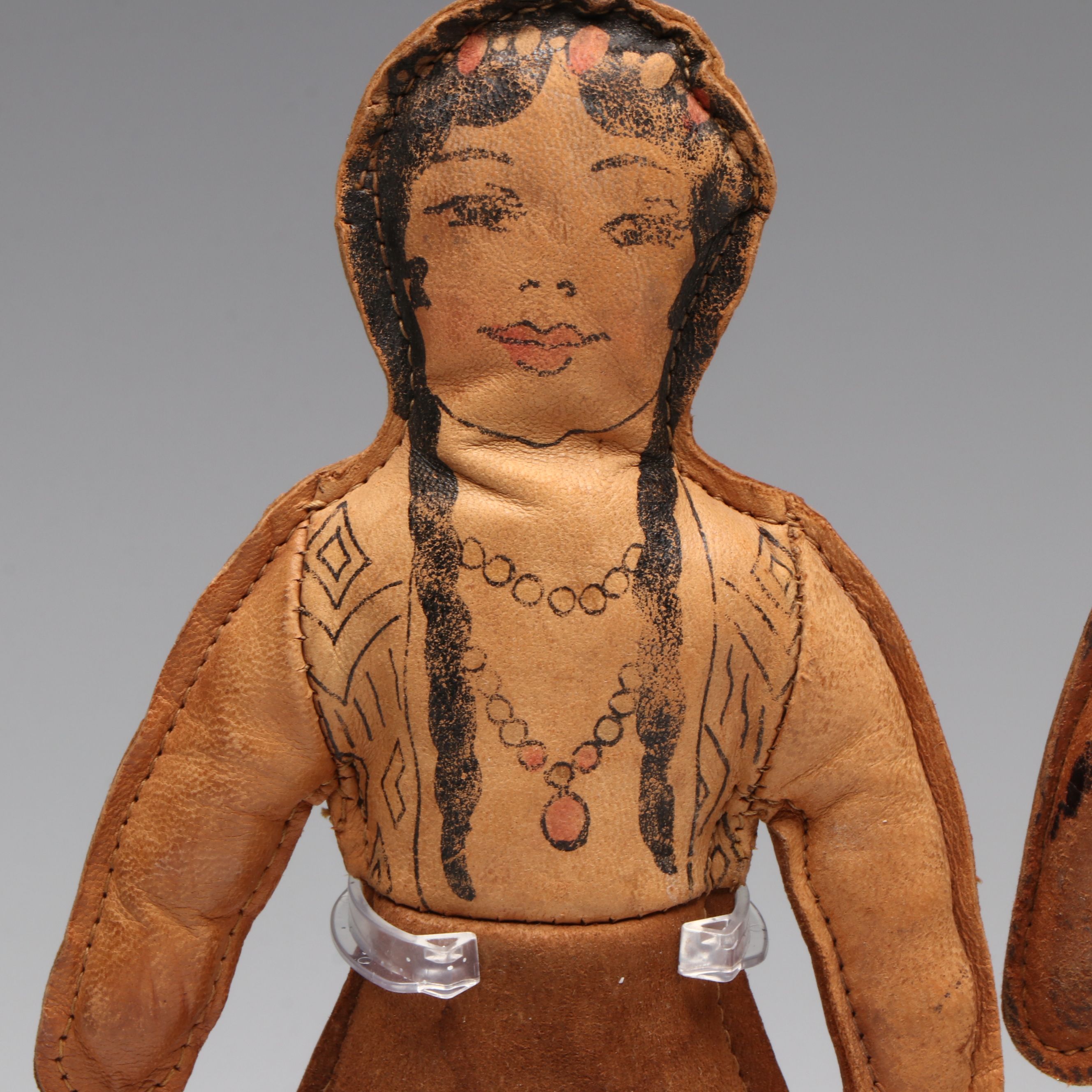 Trip Native American Leather Dolls, Circa 19th to 20th Century