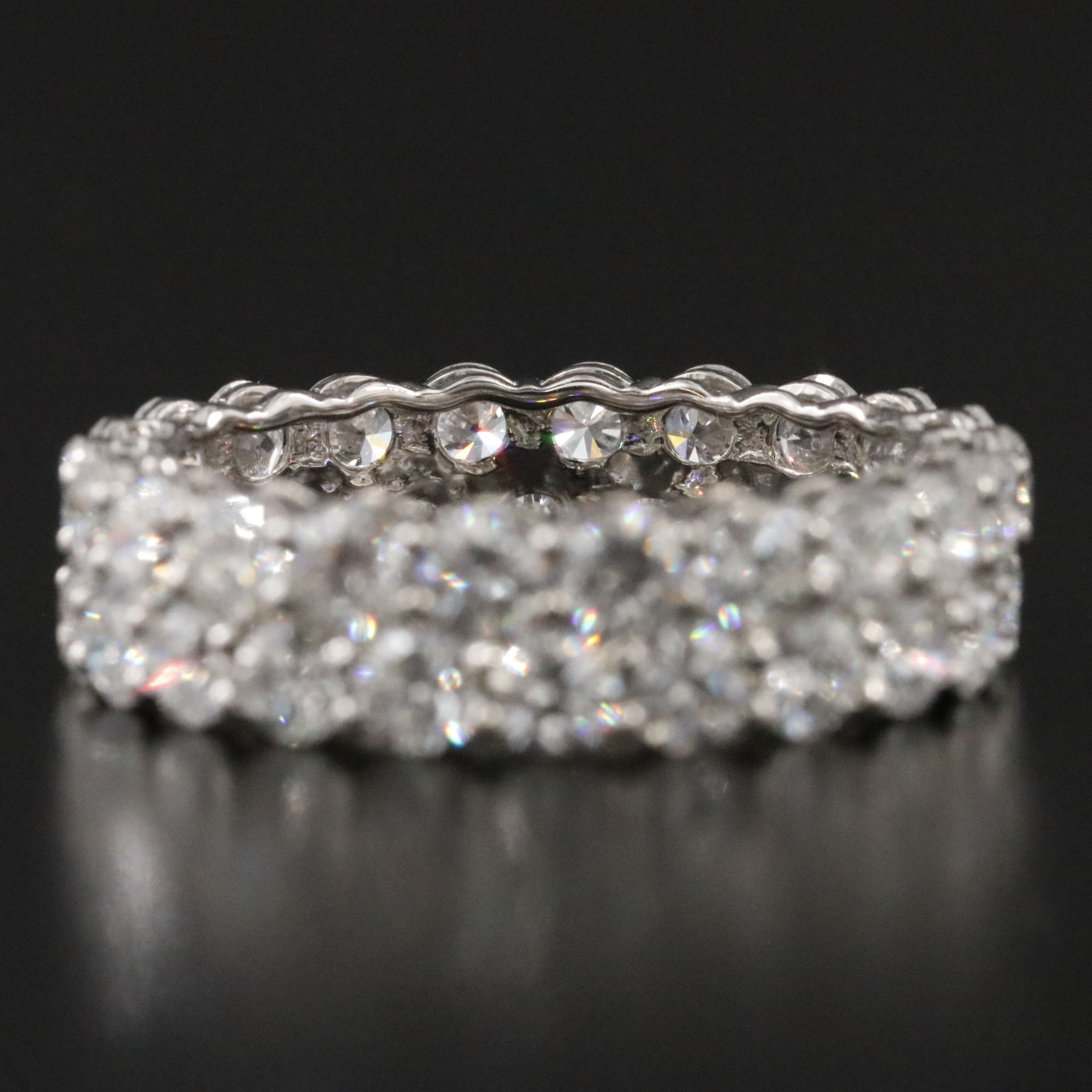 Platinum 4.30 CTW Lab Grown Diamond Eternity Band