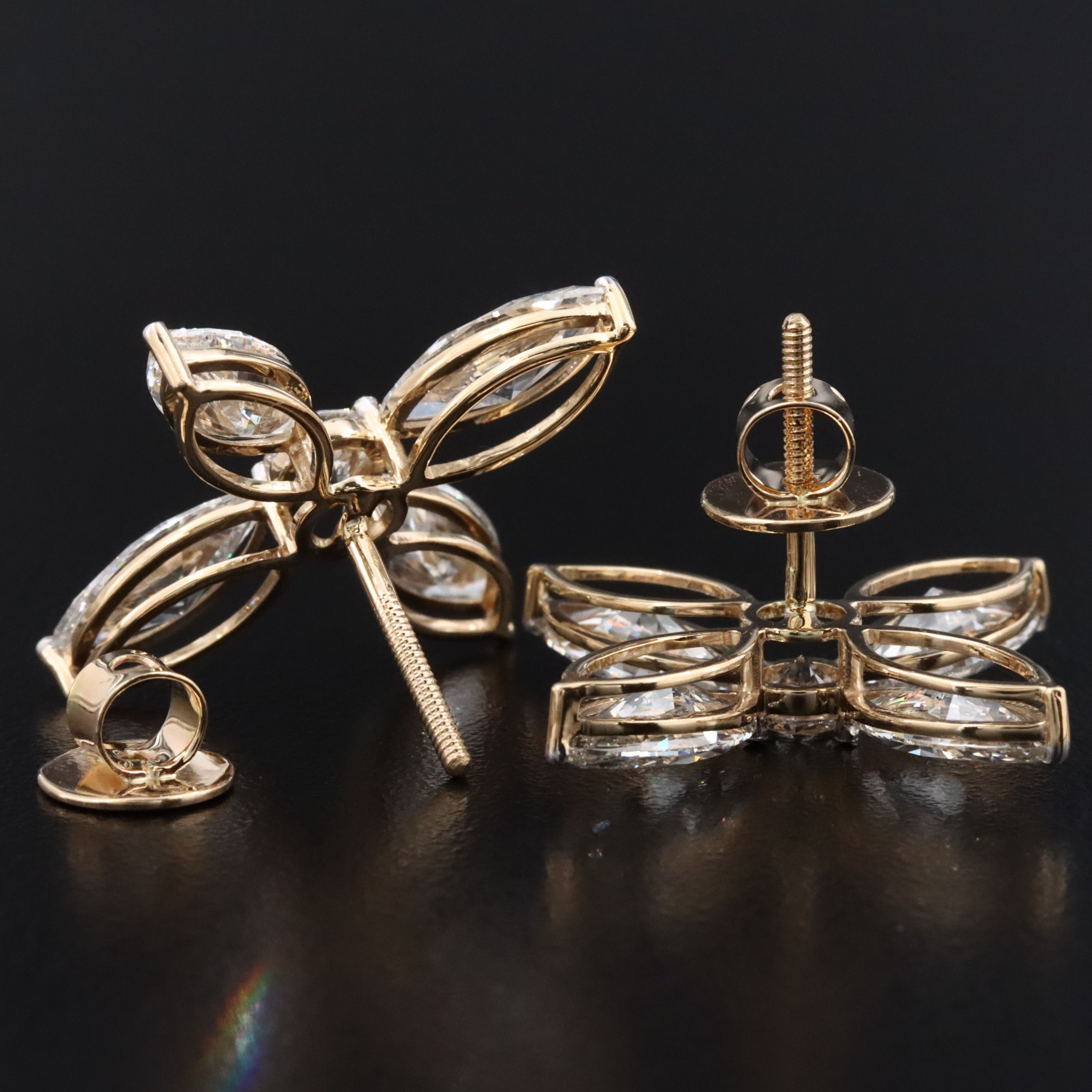 14K 6.43 CTW Lab Grown Diamond Earrings