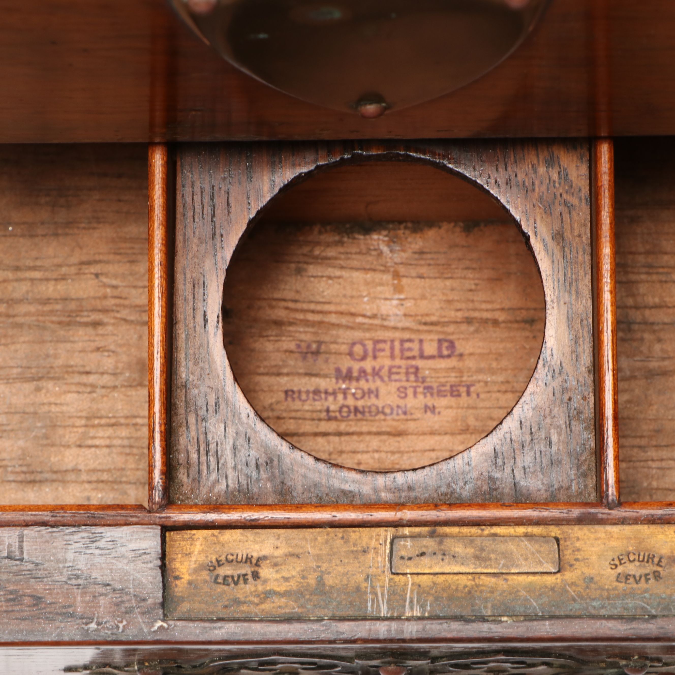 W. Ofield English Metal Mounted Wooden Seal Chest