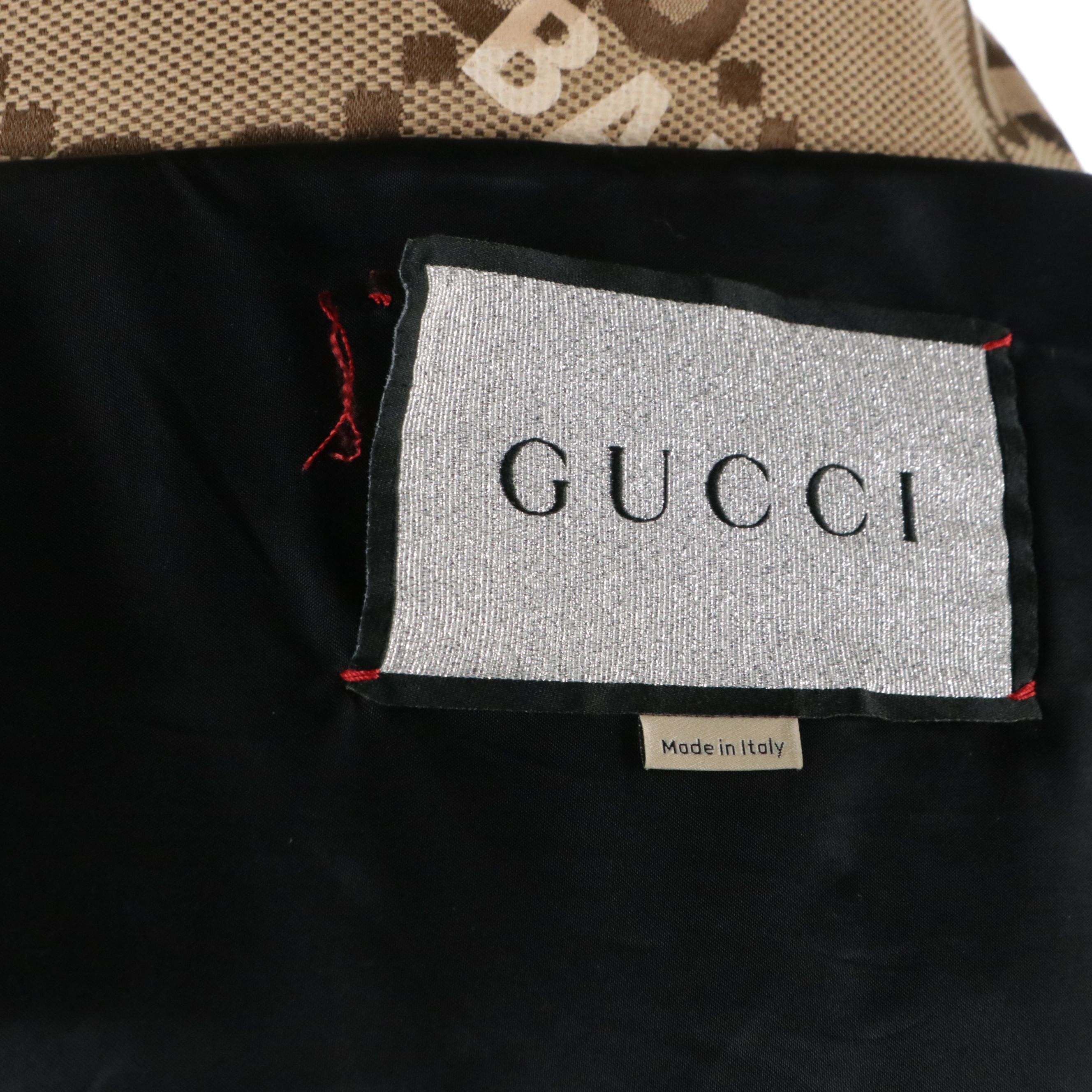 Men's Gucci x Balenciaga The Hacker Project Jumbo GG Hooded Jacket