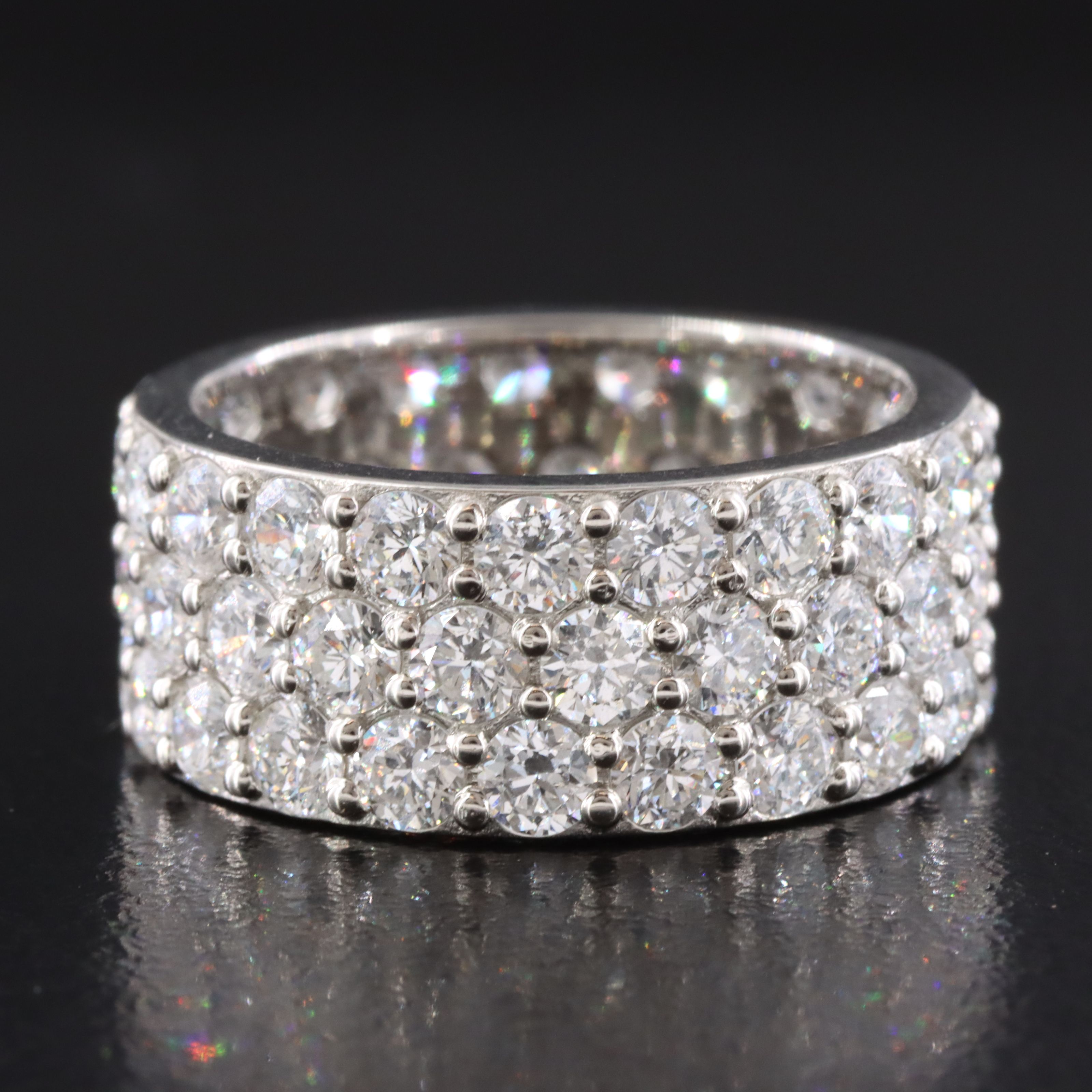 Platinum 5.47 CTW Lab Grown Diamond Eternity Band