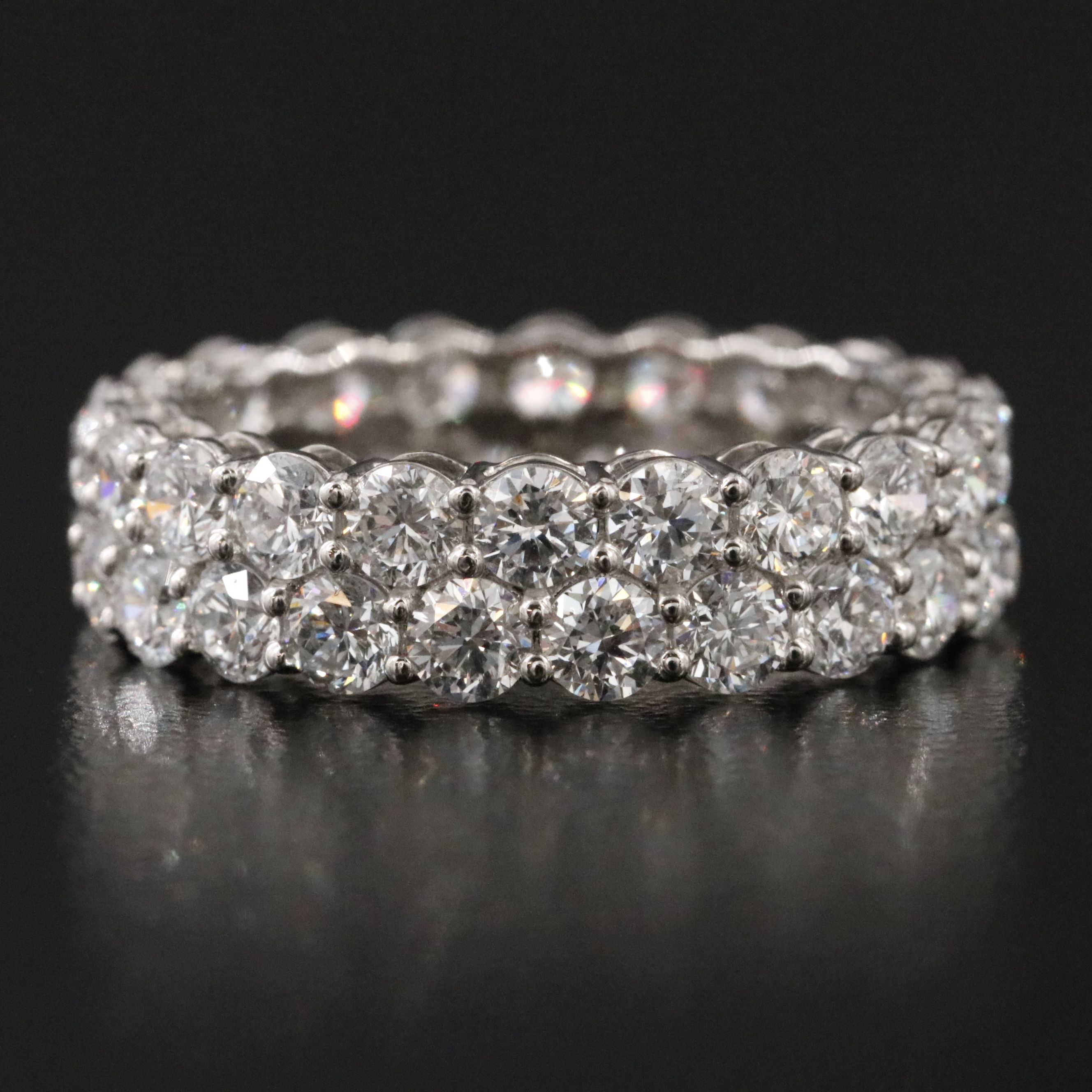Platinum 4.30 CTW Lab Grown Diamond Eternity Band