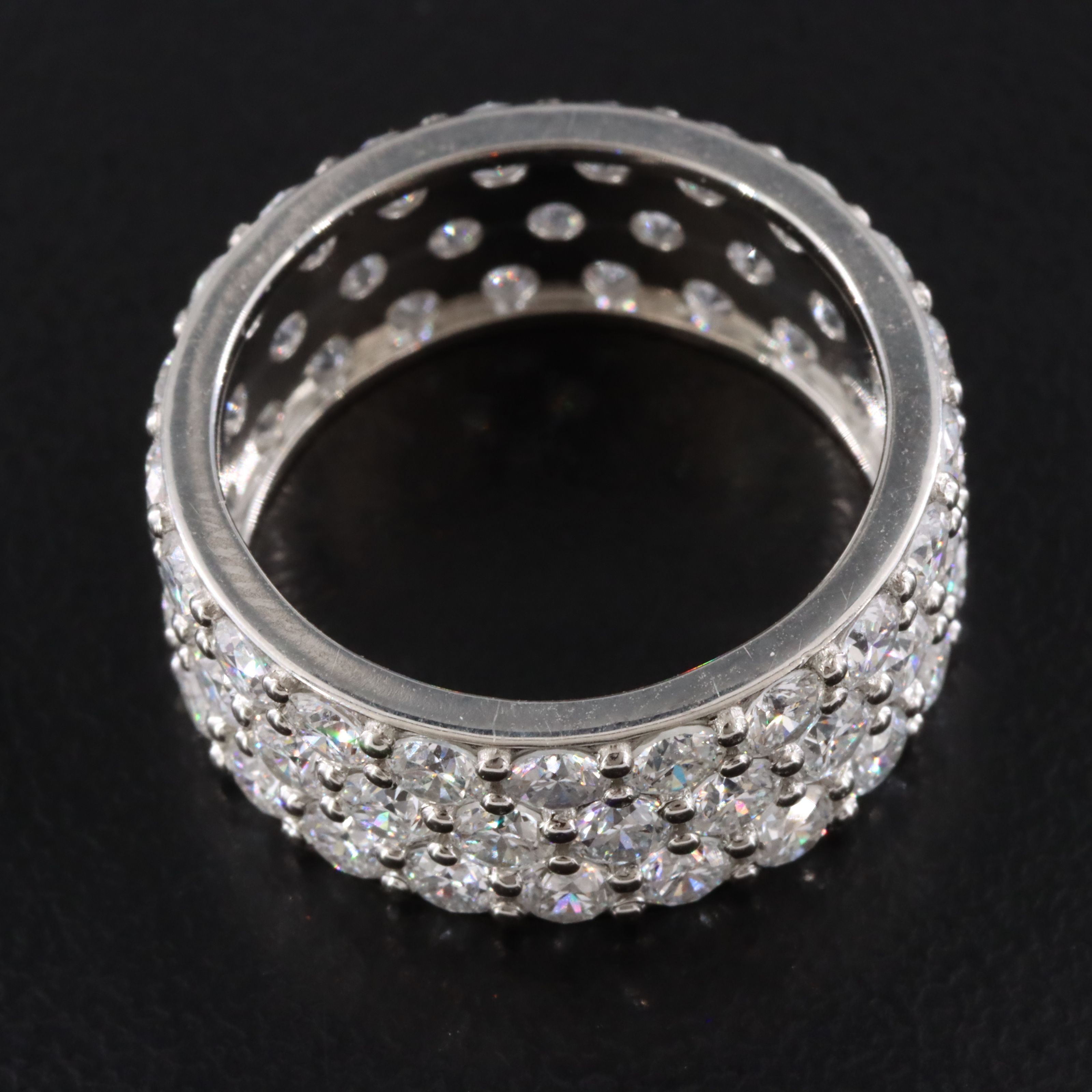 Platinum 5.47 CTW Lab Grown Diamond Eternity Band