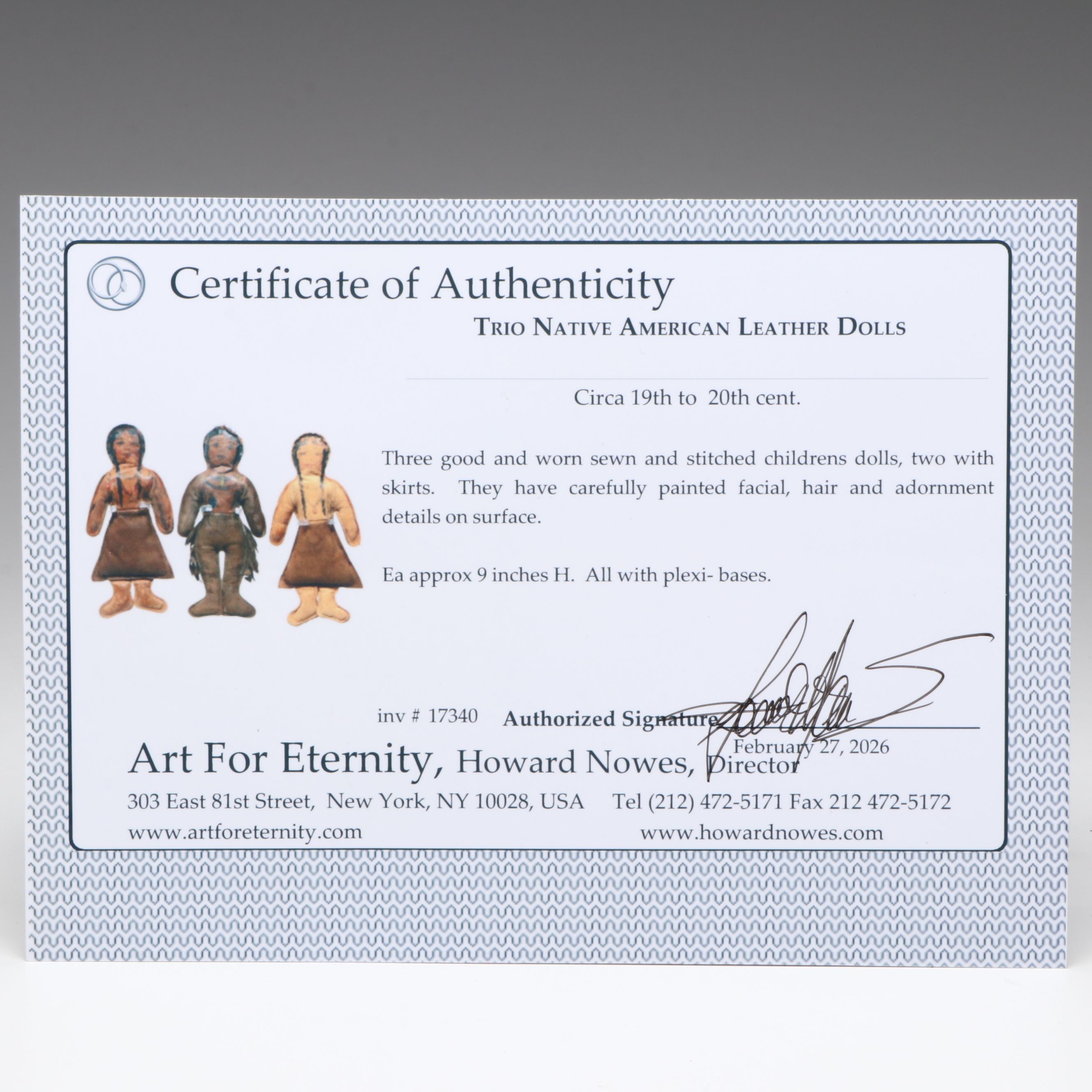 Trip Native American Leather Dolls, Circa 19th to 20th Century