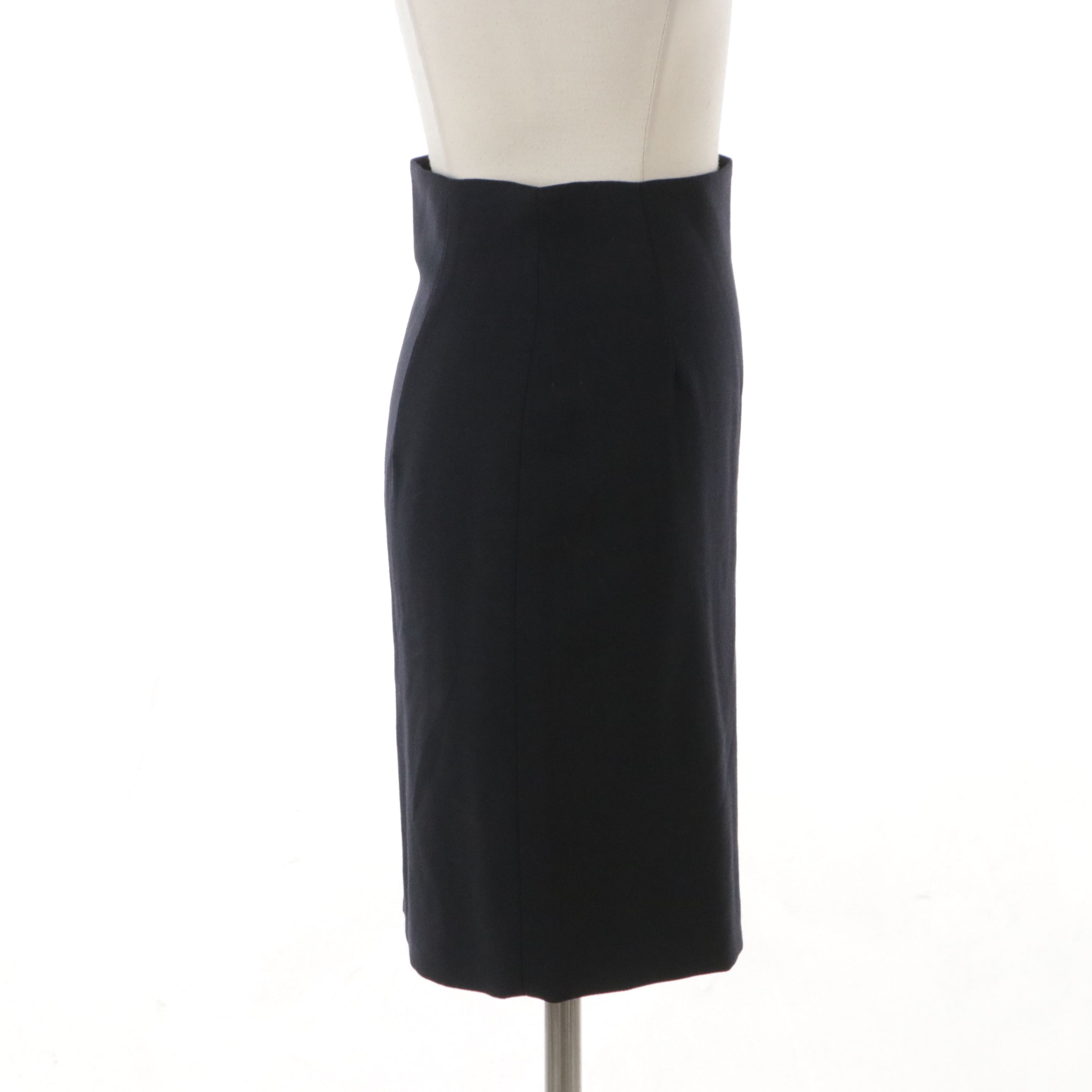 Gianni Versace Couture High-Waist Pencil Skirt in Wool