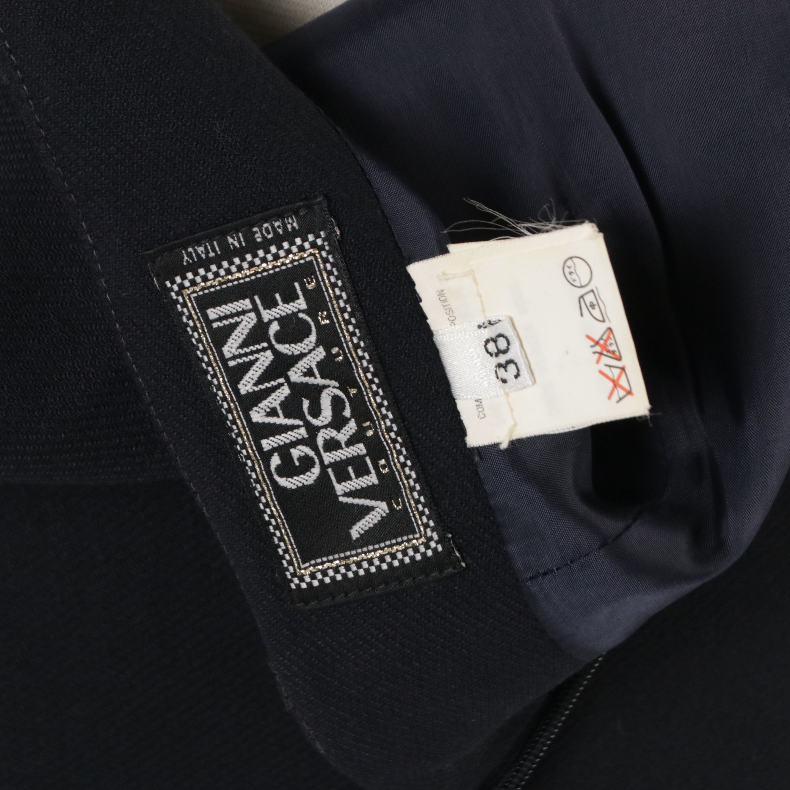 Gianni Versace Couture High-Waist Pencil Skirt in Wool