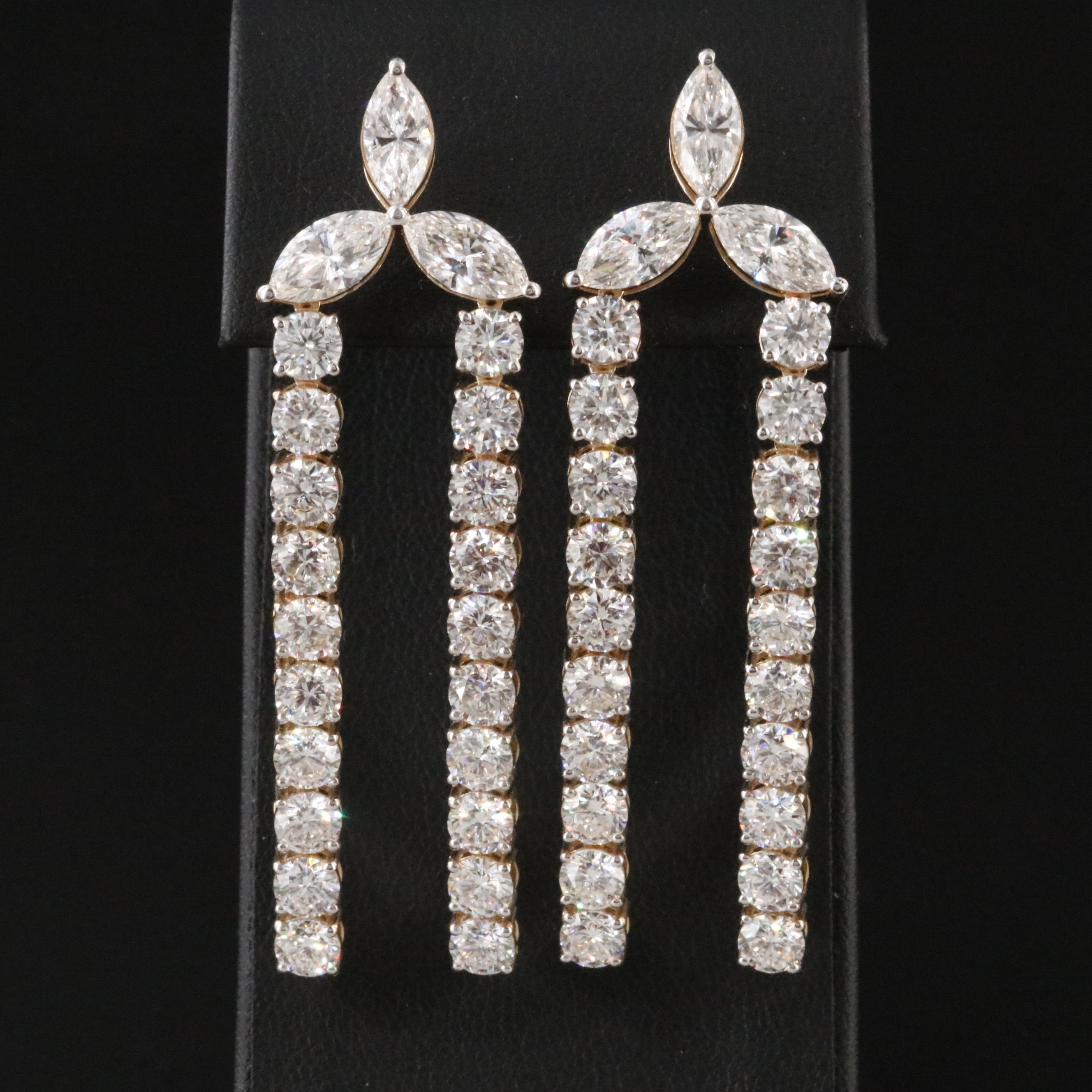 14K 18.99 CTW Lab Grown Diamond Earrings