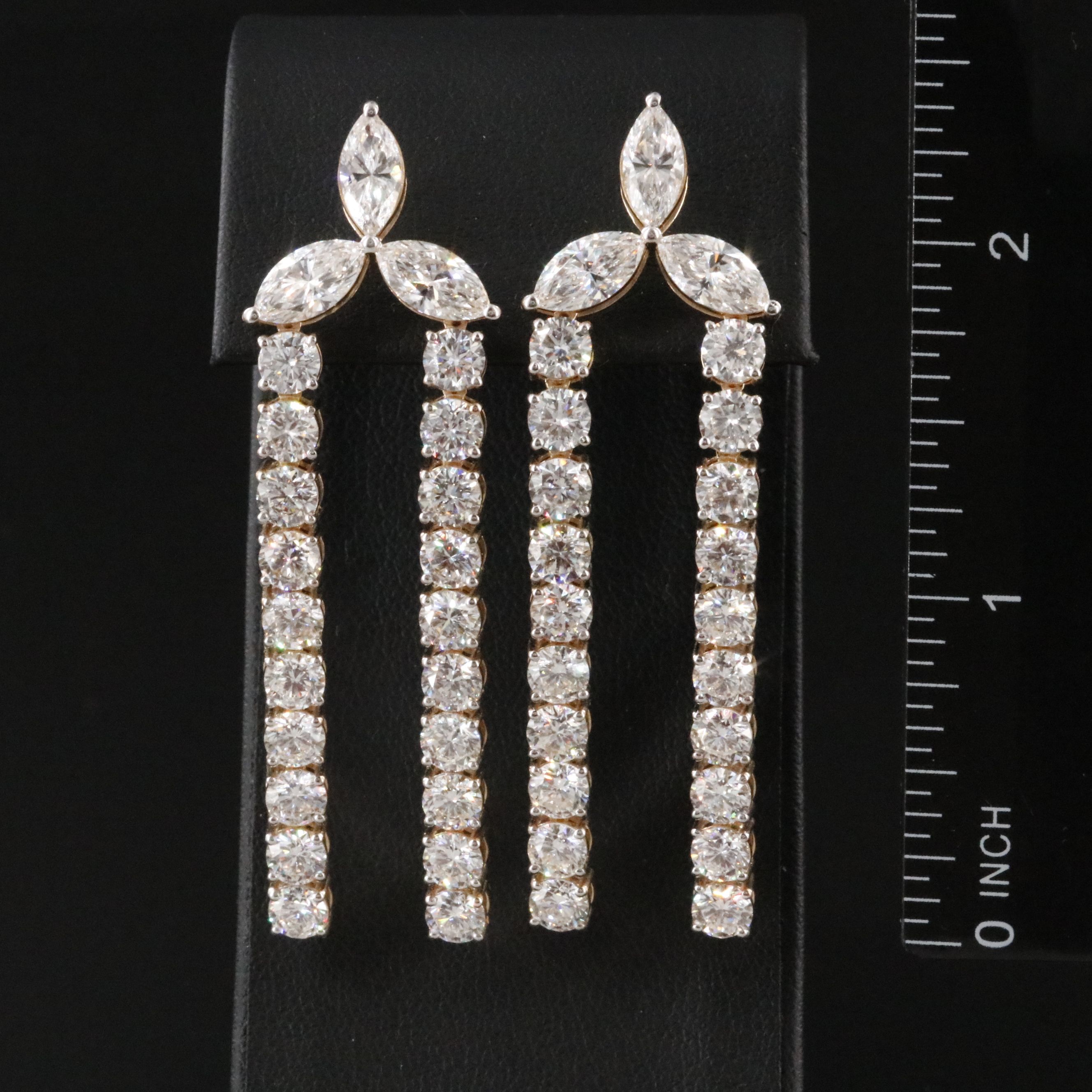 14K 18.99 CTW Lab Grown Diamond Earrings