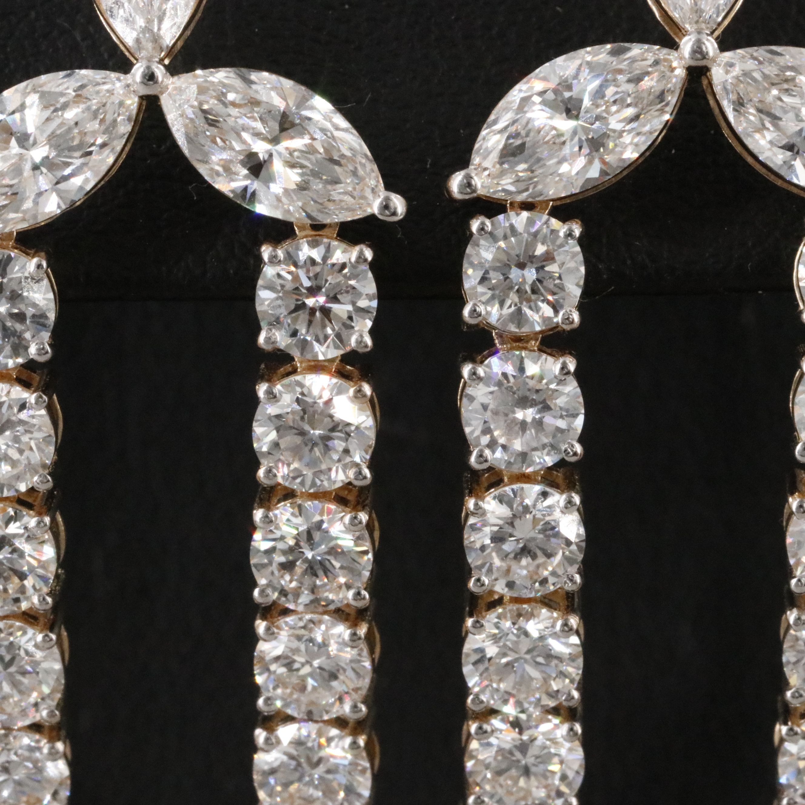 14K 18.99 CTW Lab Grown Diamond Earrings