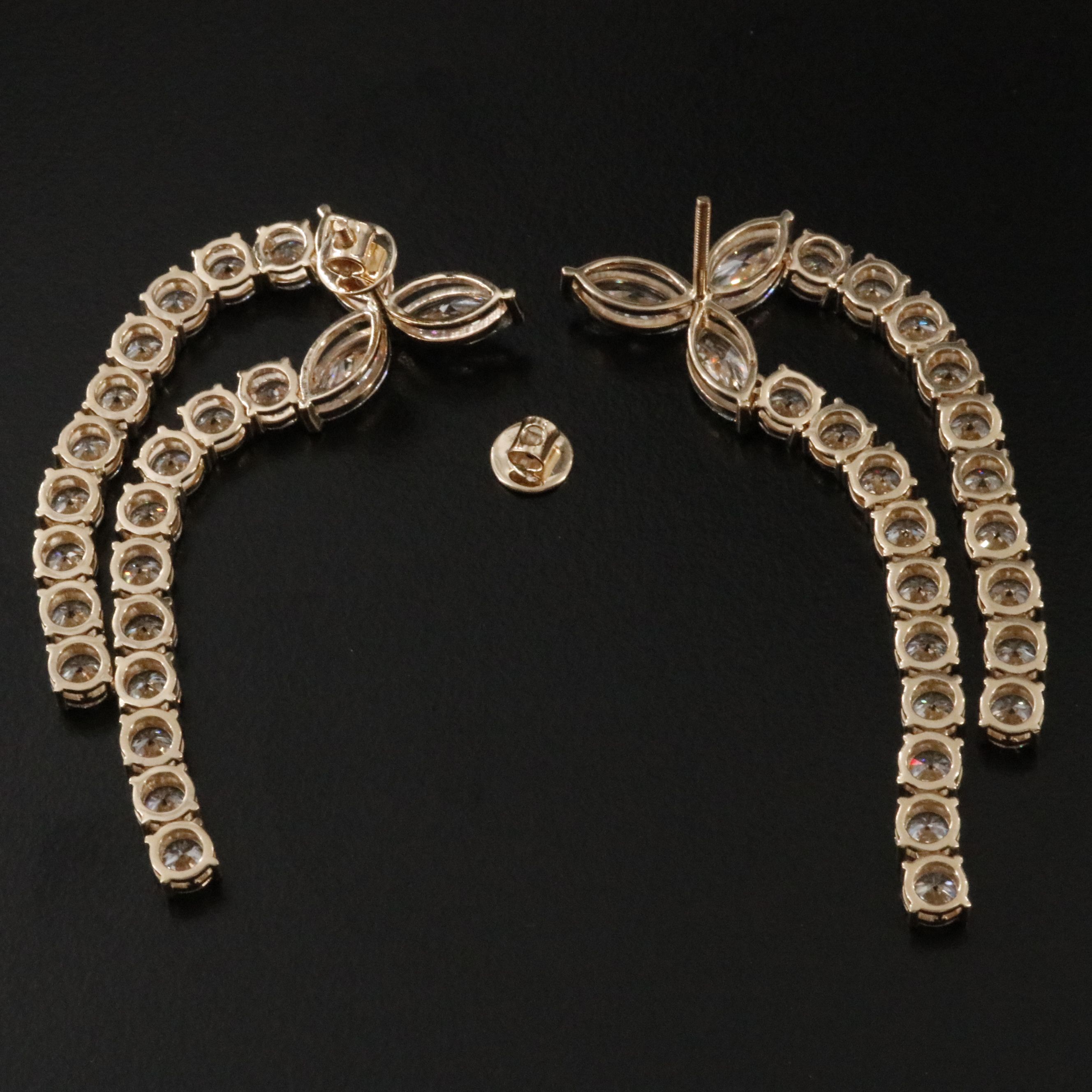 14K 18.99 CTW Lab Grown Diamond Earrings