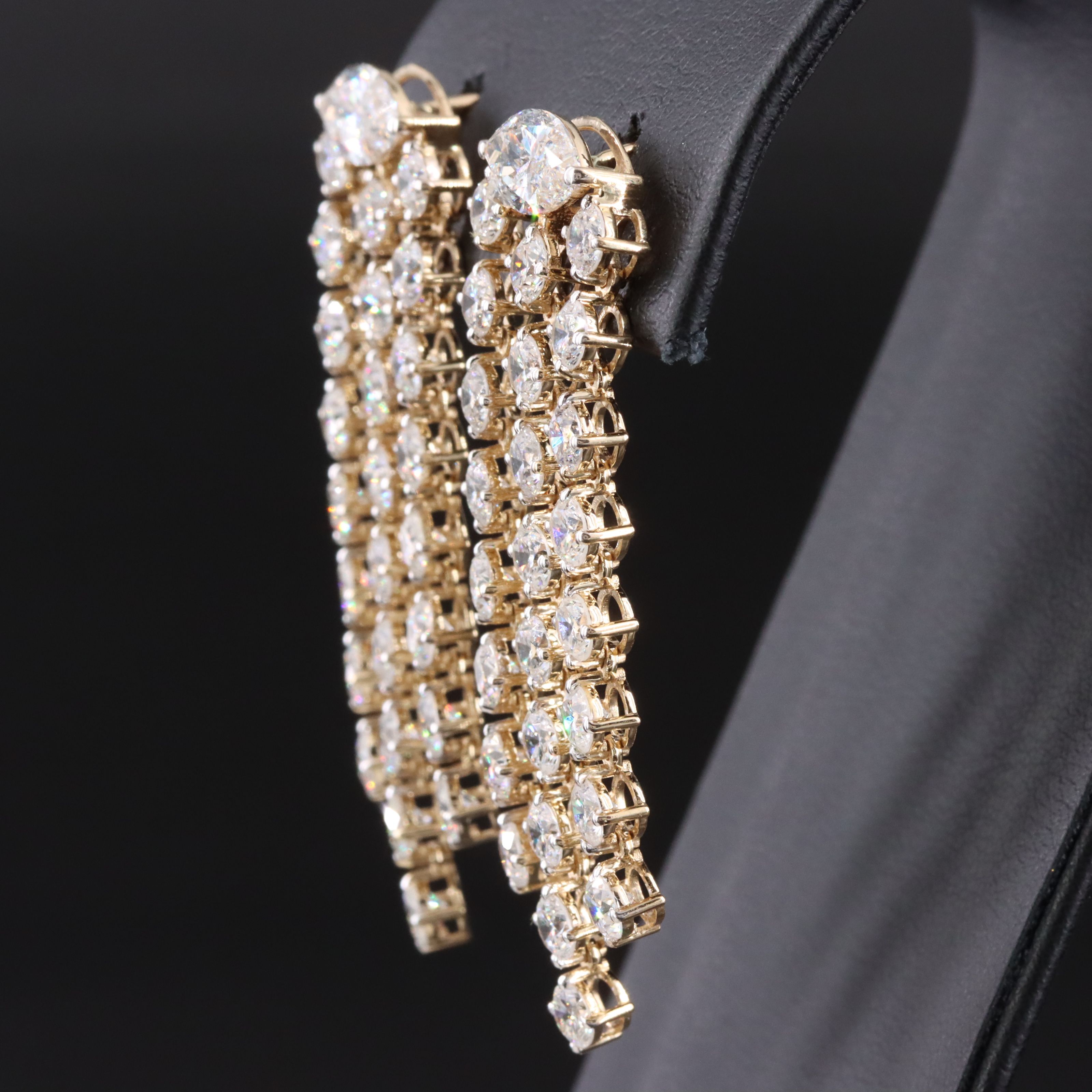 14K 10.42 CTW Lab Grown Diamond Earrings