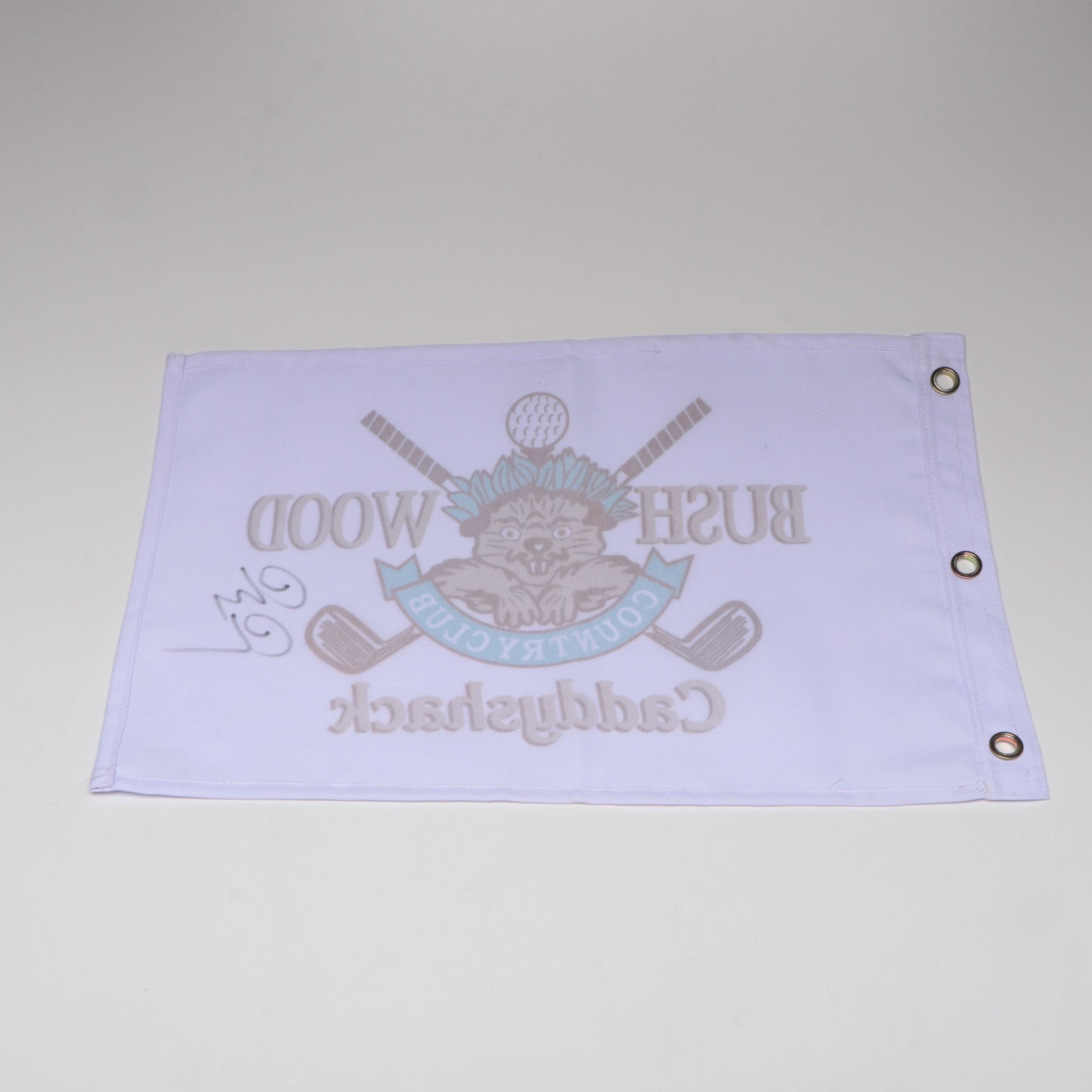 Chevy Chase Signed Bush Wood Country Club "Caddyshack" Golf Flag, Beckett