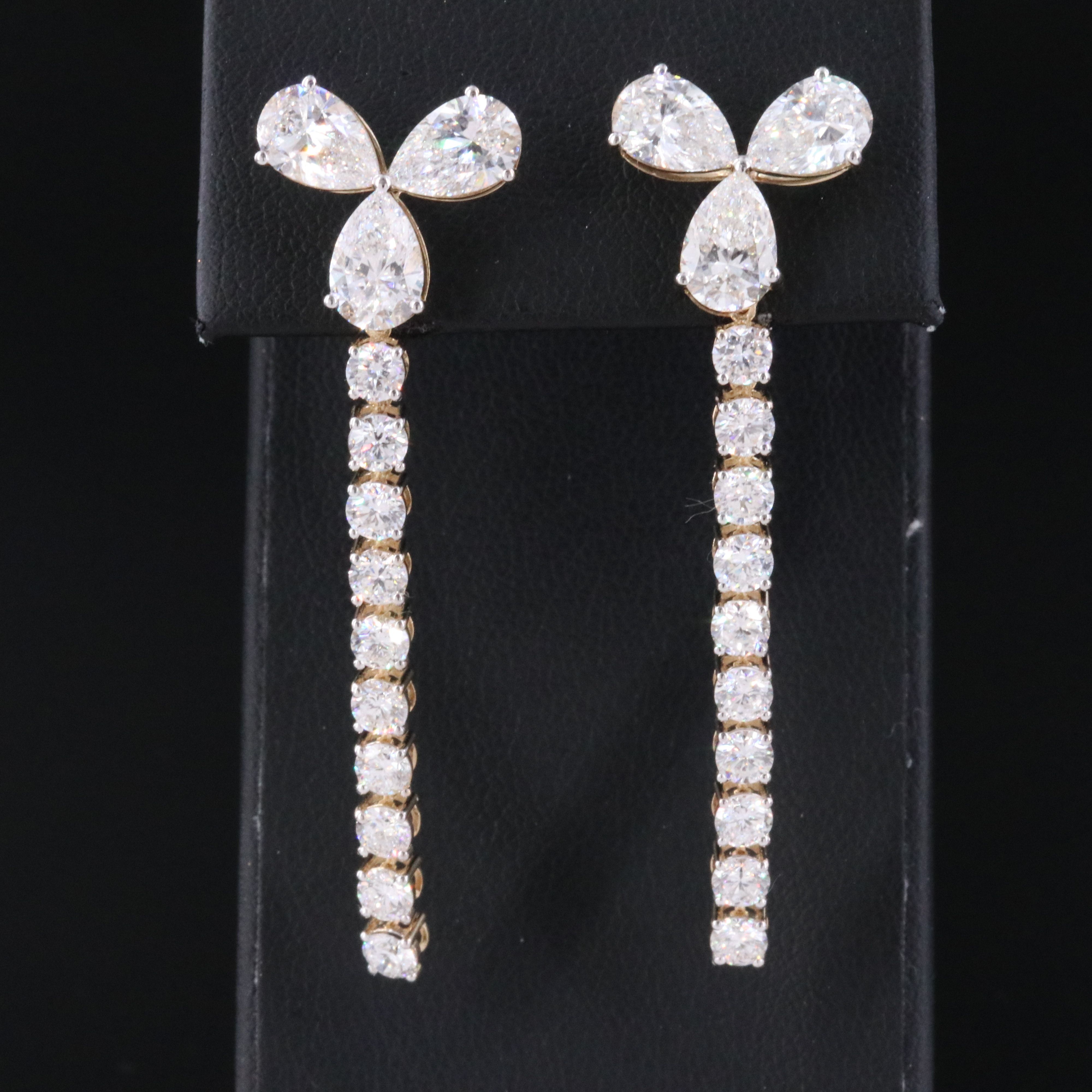 14K 8.50 CT Lab Grown Diamond Earrings