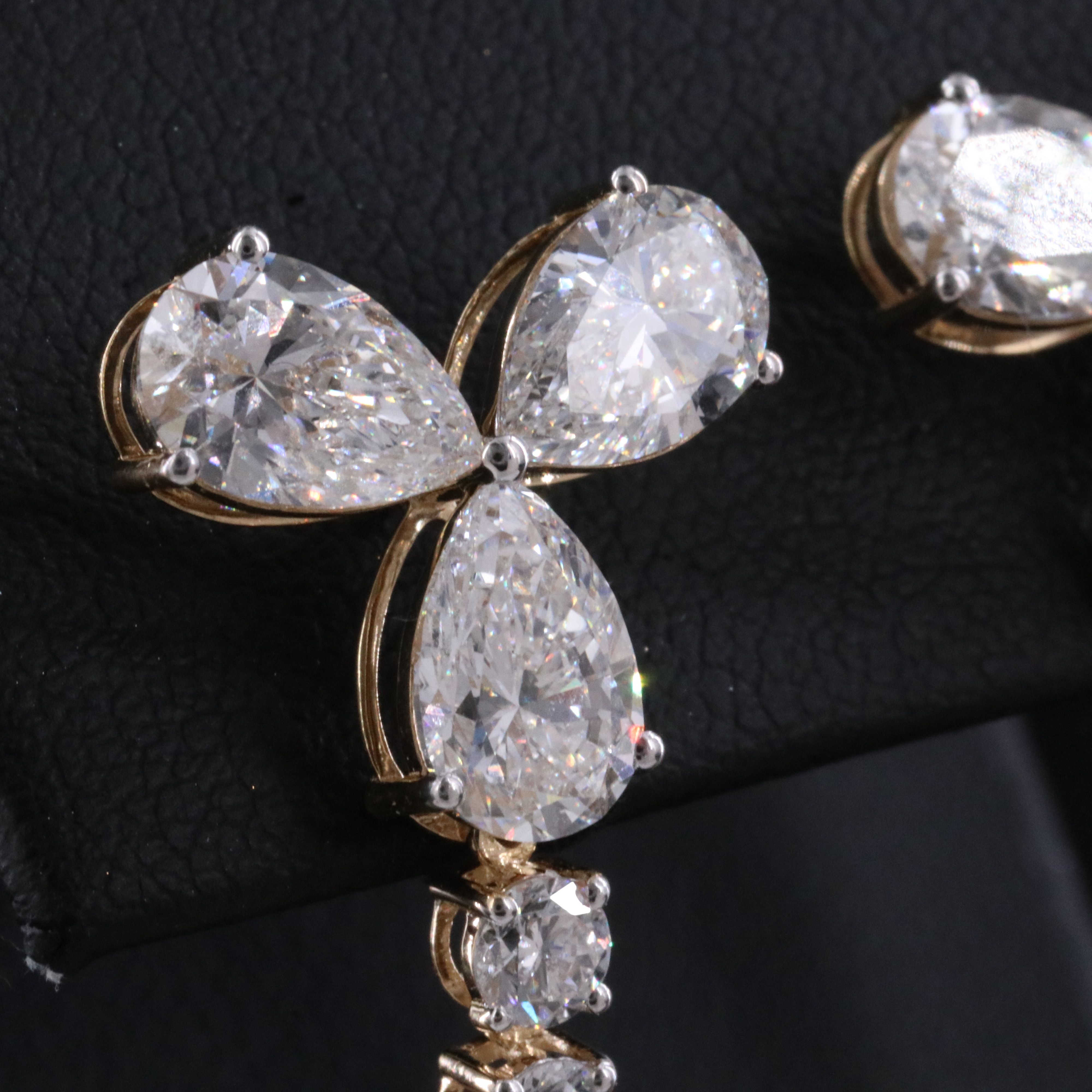 14K 8.50 CT Lab Grown Diamond Earrings