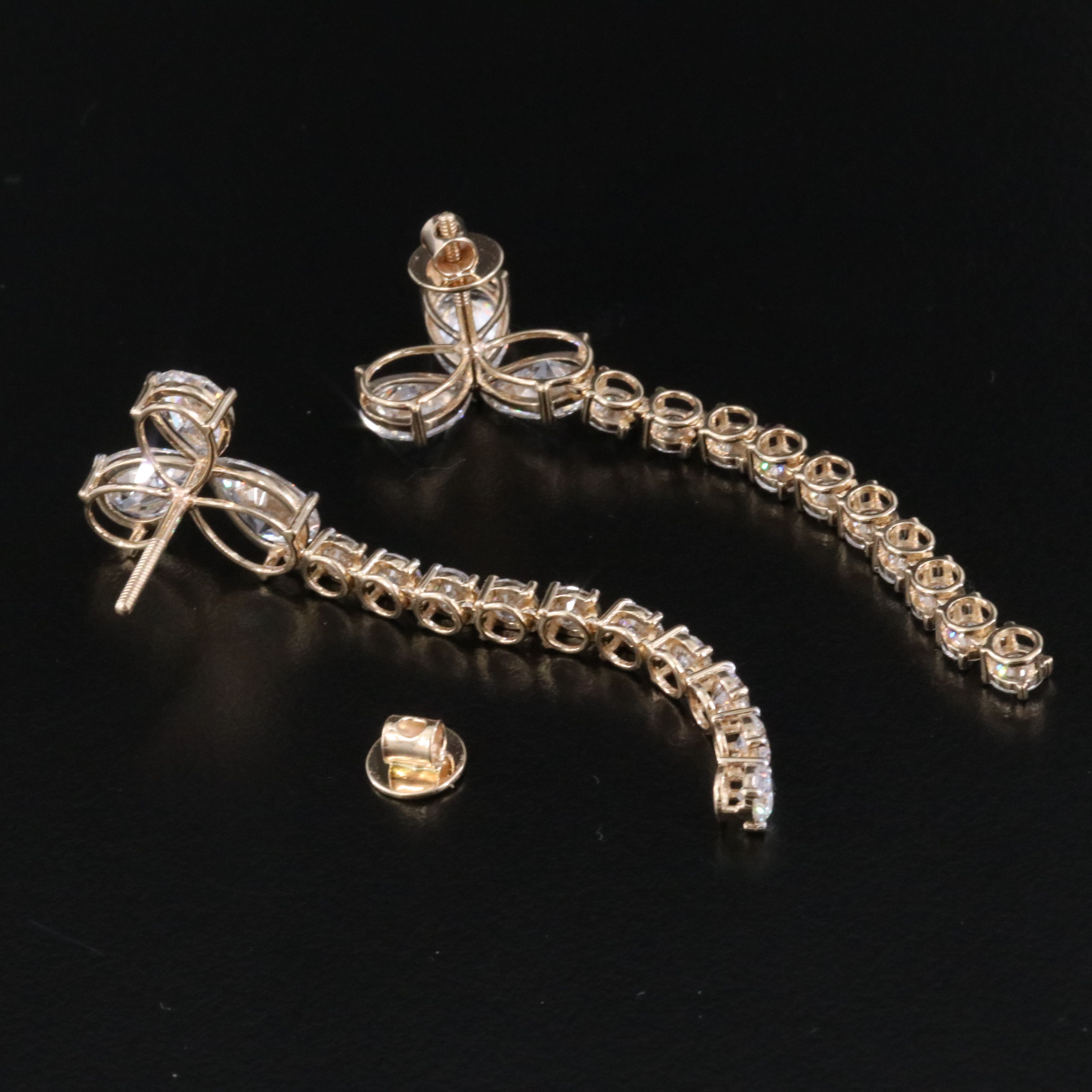 14K 8.50 CT Lab Grown Diamond Earrings