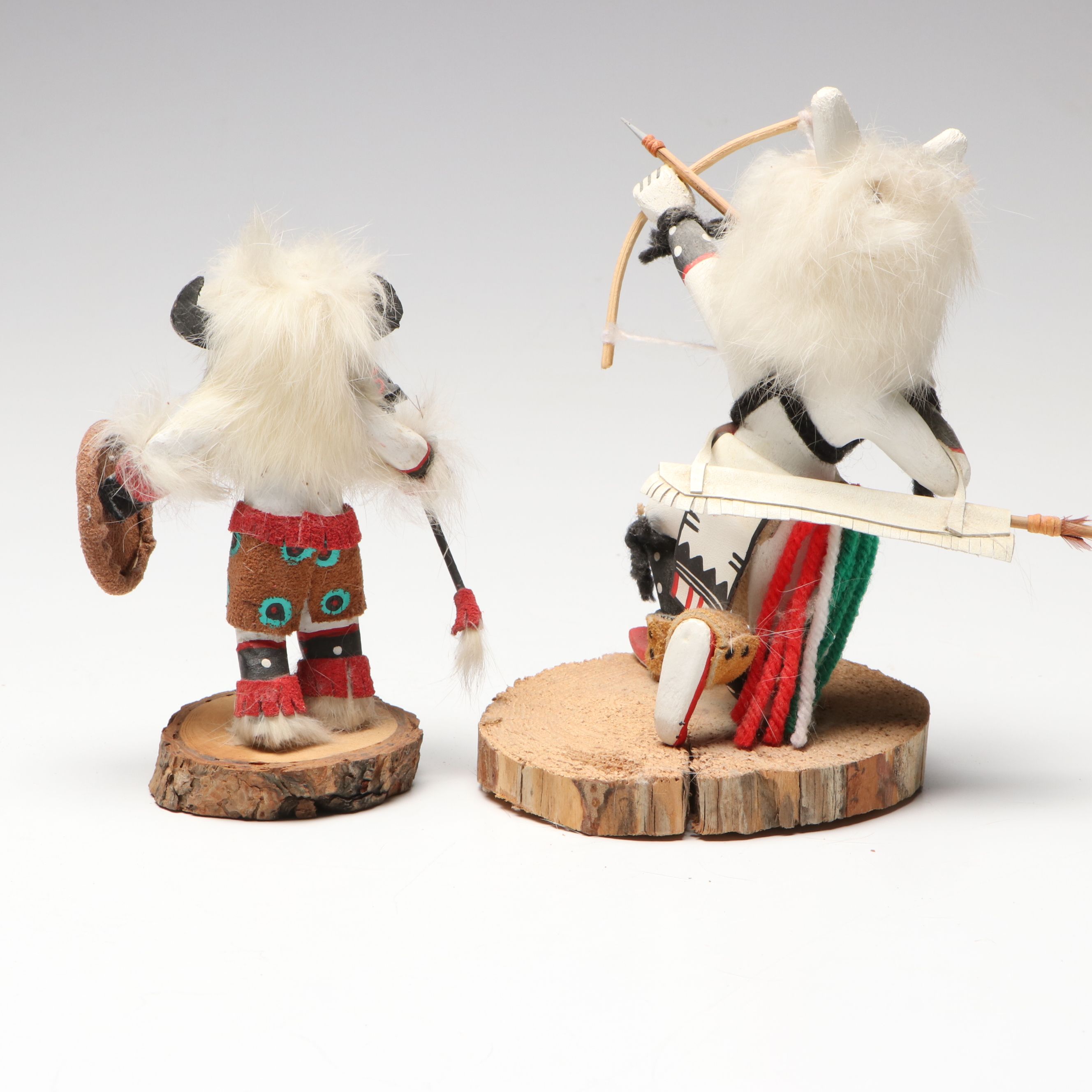 Navajo and Hopi Artisan Crafted "Eagle," "Badger," and Other Kachinas