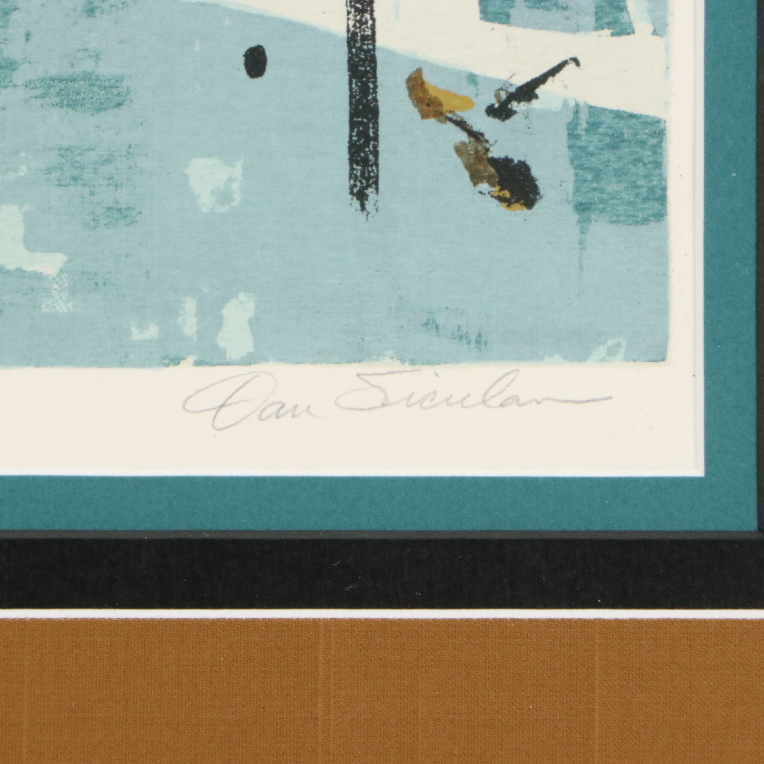 Dan Sicula Lithograph  "Winter Arboretum"