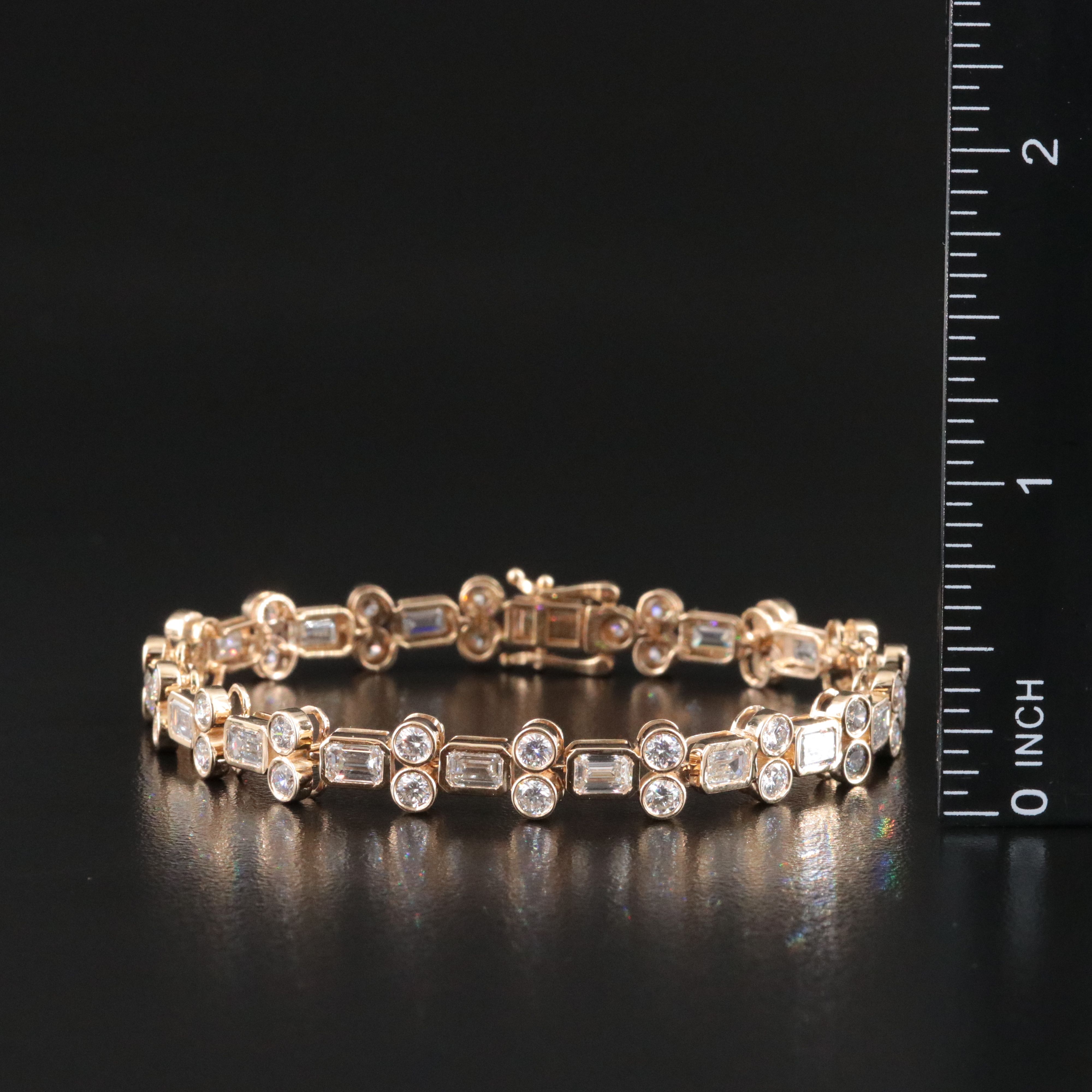 14K 9.91 CTW Lab Grown Diamond Line Bracelet