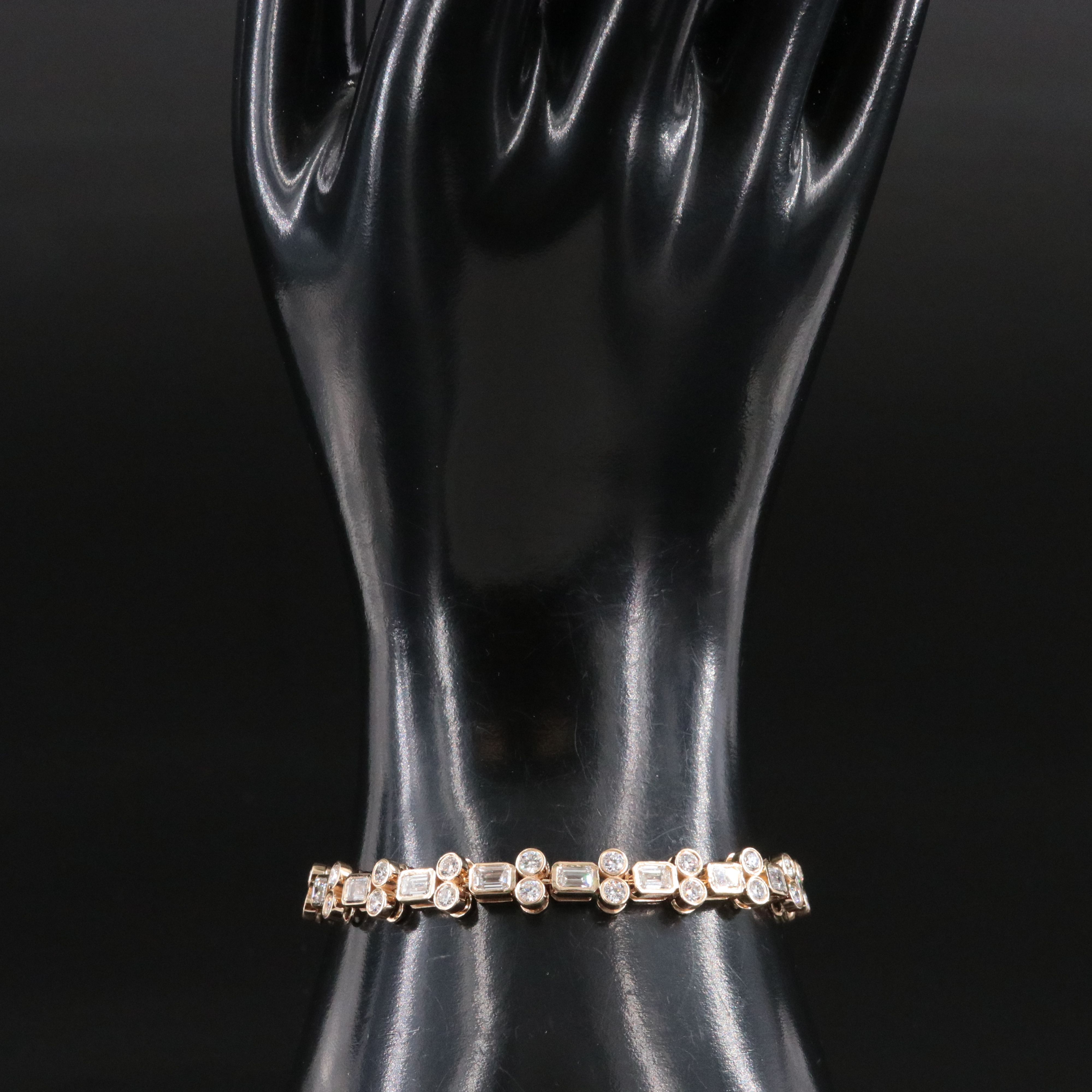 14K 9.91 CTW Lab Grown Diamond Line Bracelet