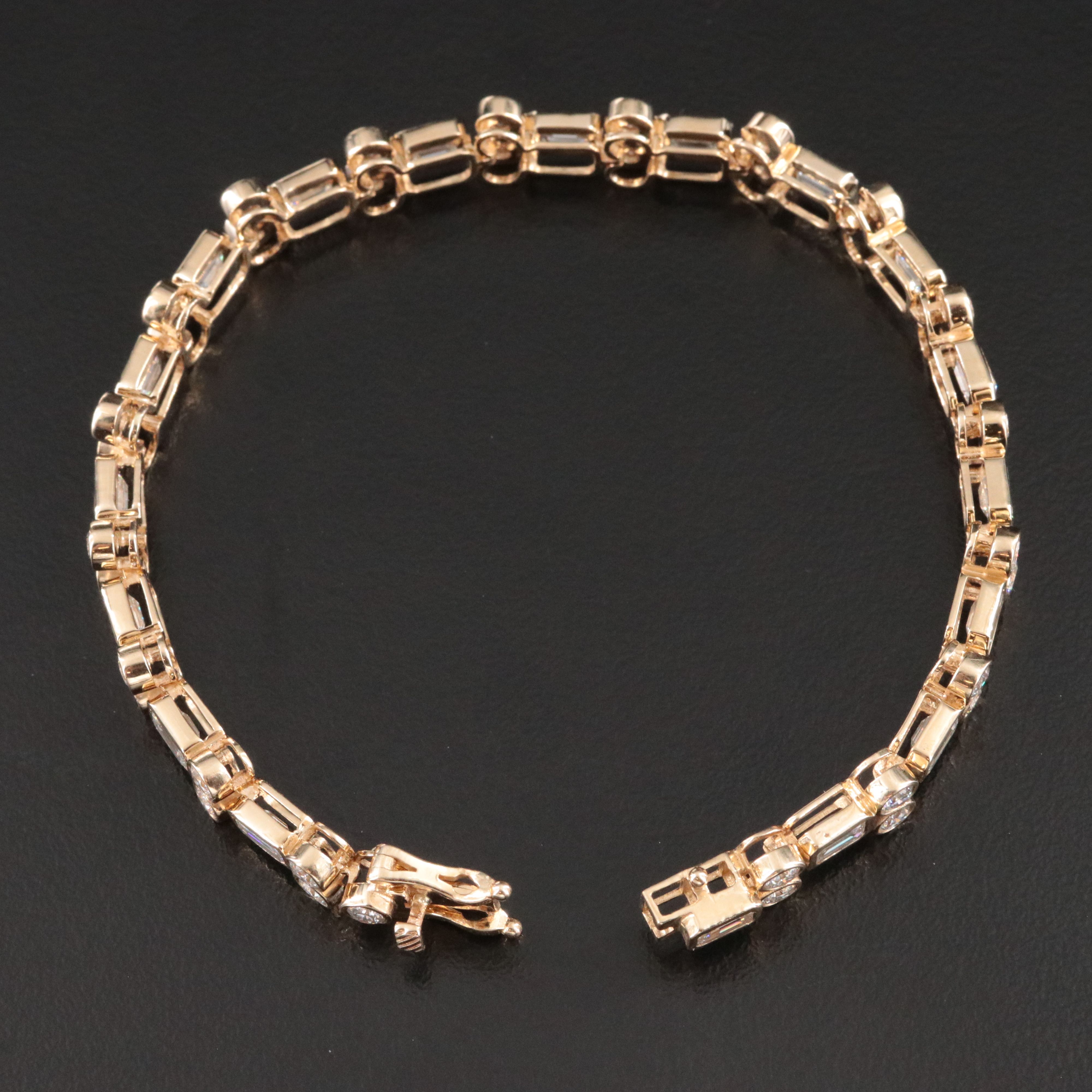 14K 9.91 CTW Lab Grown Diamond Line Bracelet