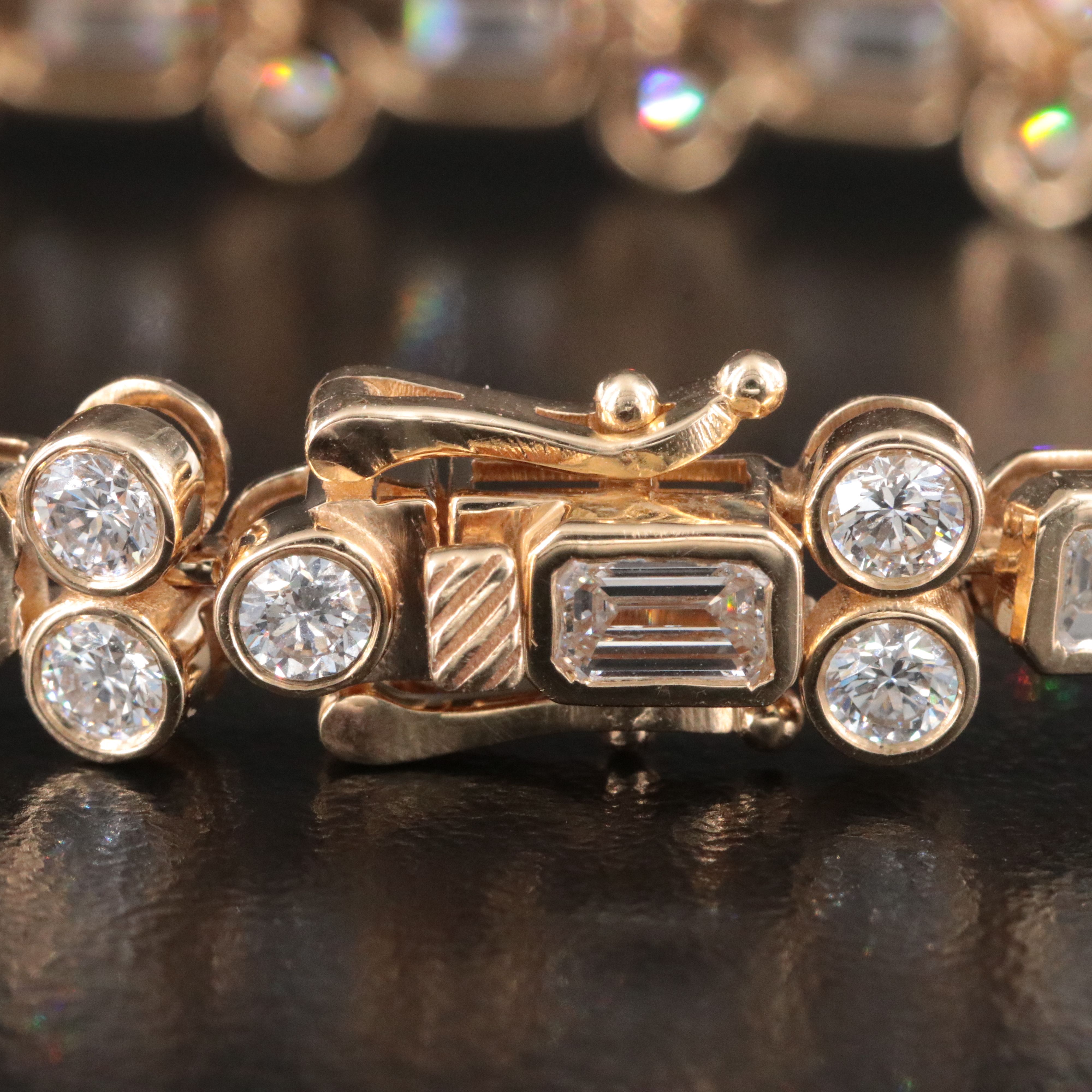 14K 9.91 CTW Lab Grown Diamond Line Bracelet