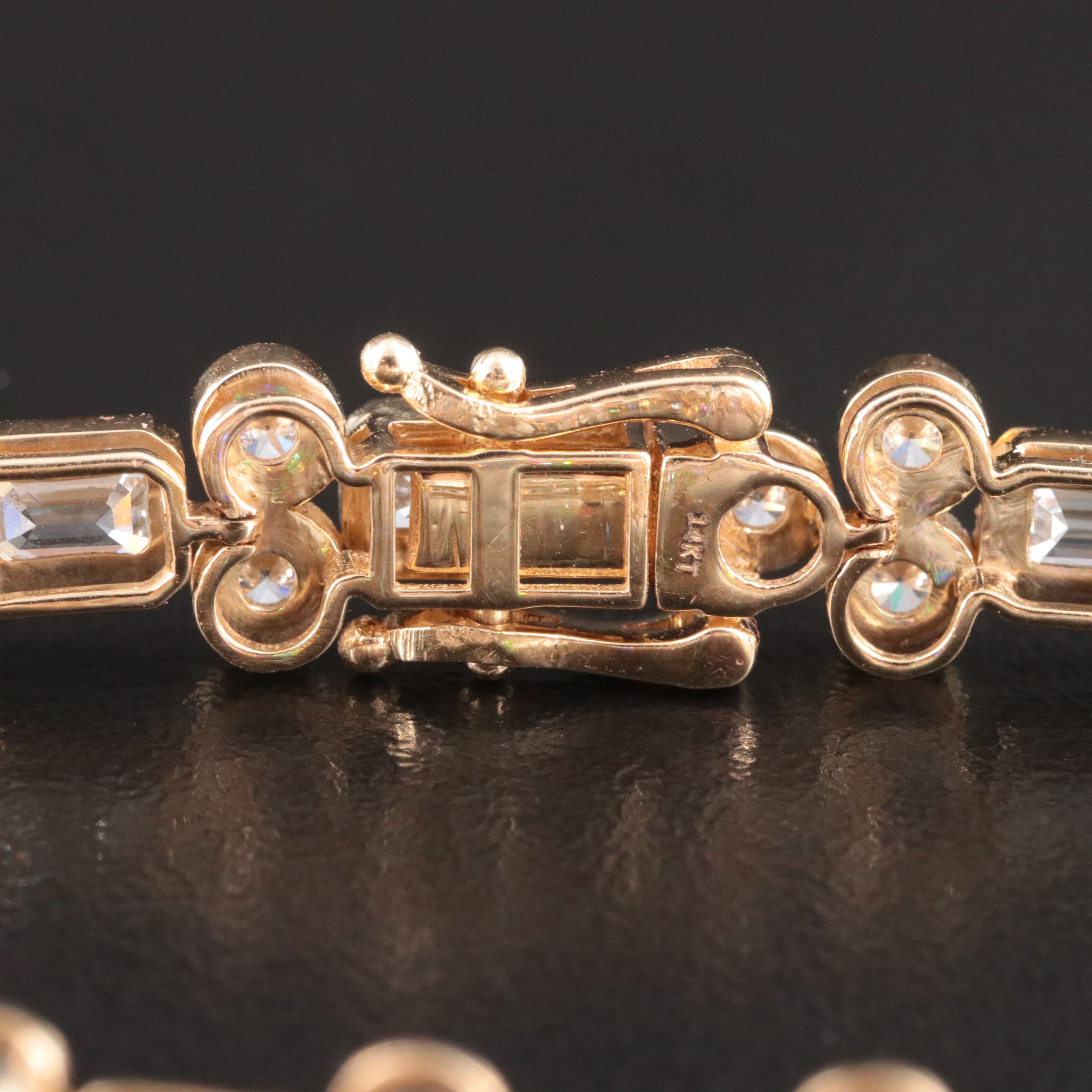 14K 9.91 CTW Lab Grown Diamond Line Bracelet