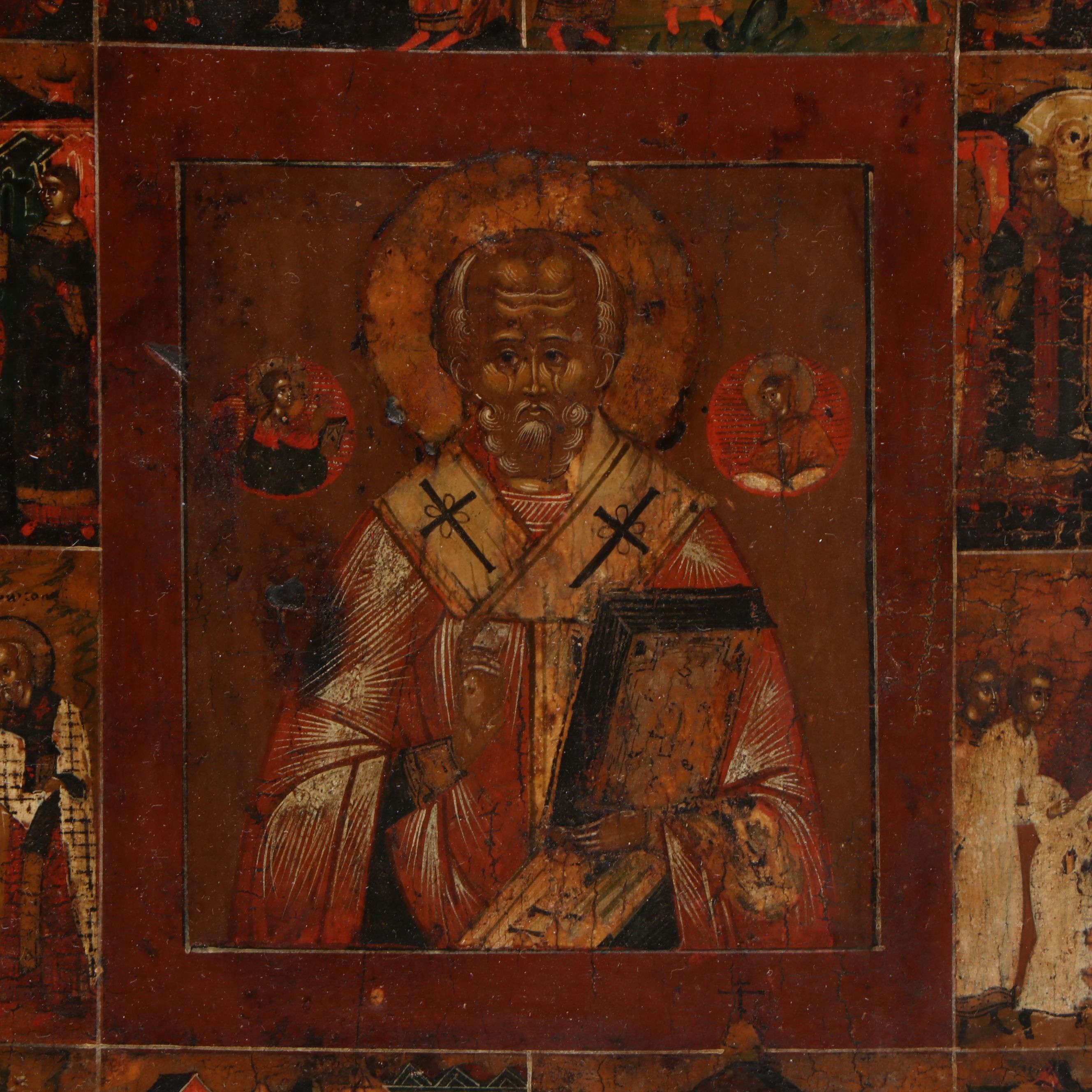 Russian Orthodox Christian Icon of Saint Nicholas the Woodworker