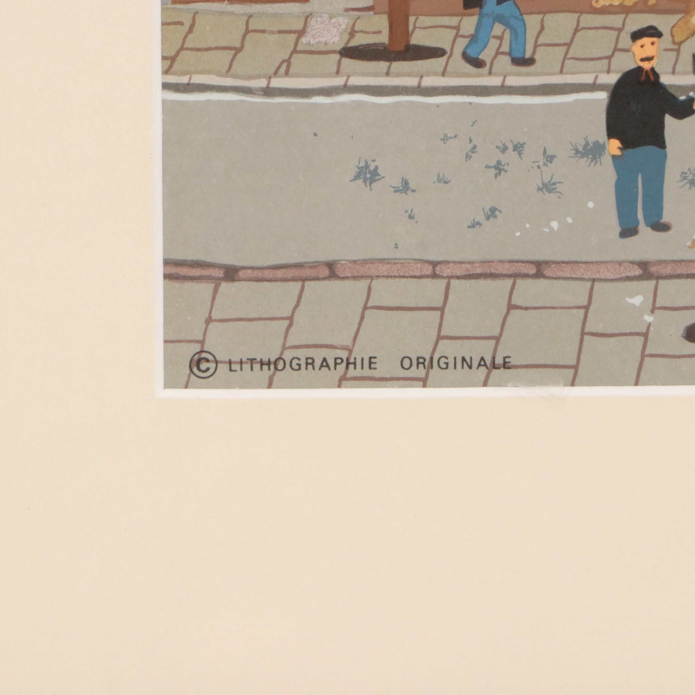 Offset Lithograph After Michel Delacroix "Marchand de Farine"