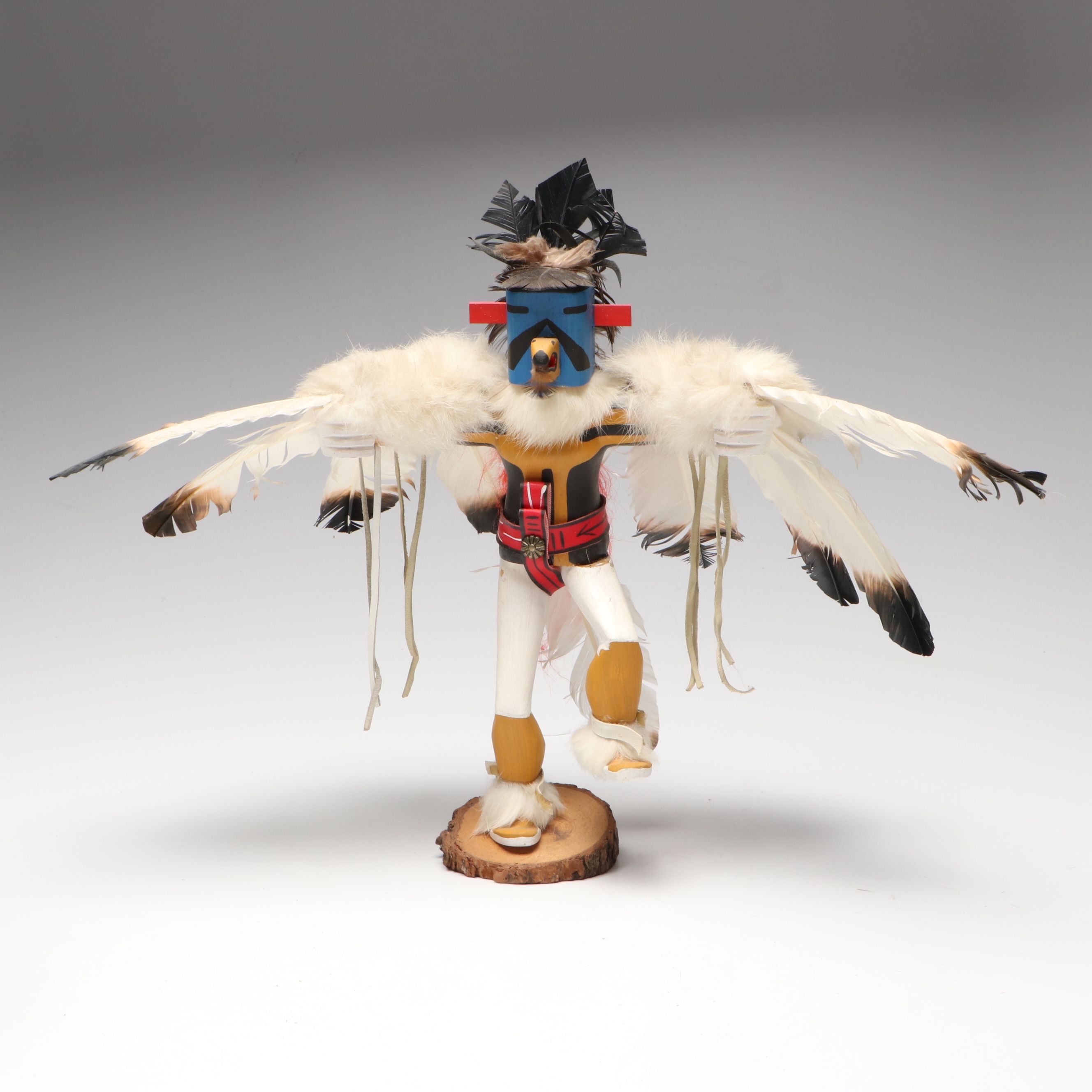 Hopi and Navajo Artisan Crafted Wooden Kachina Dolls
