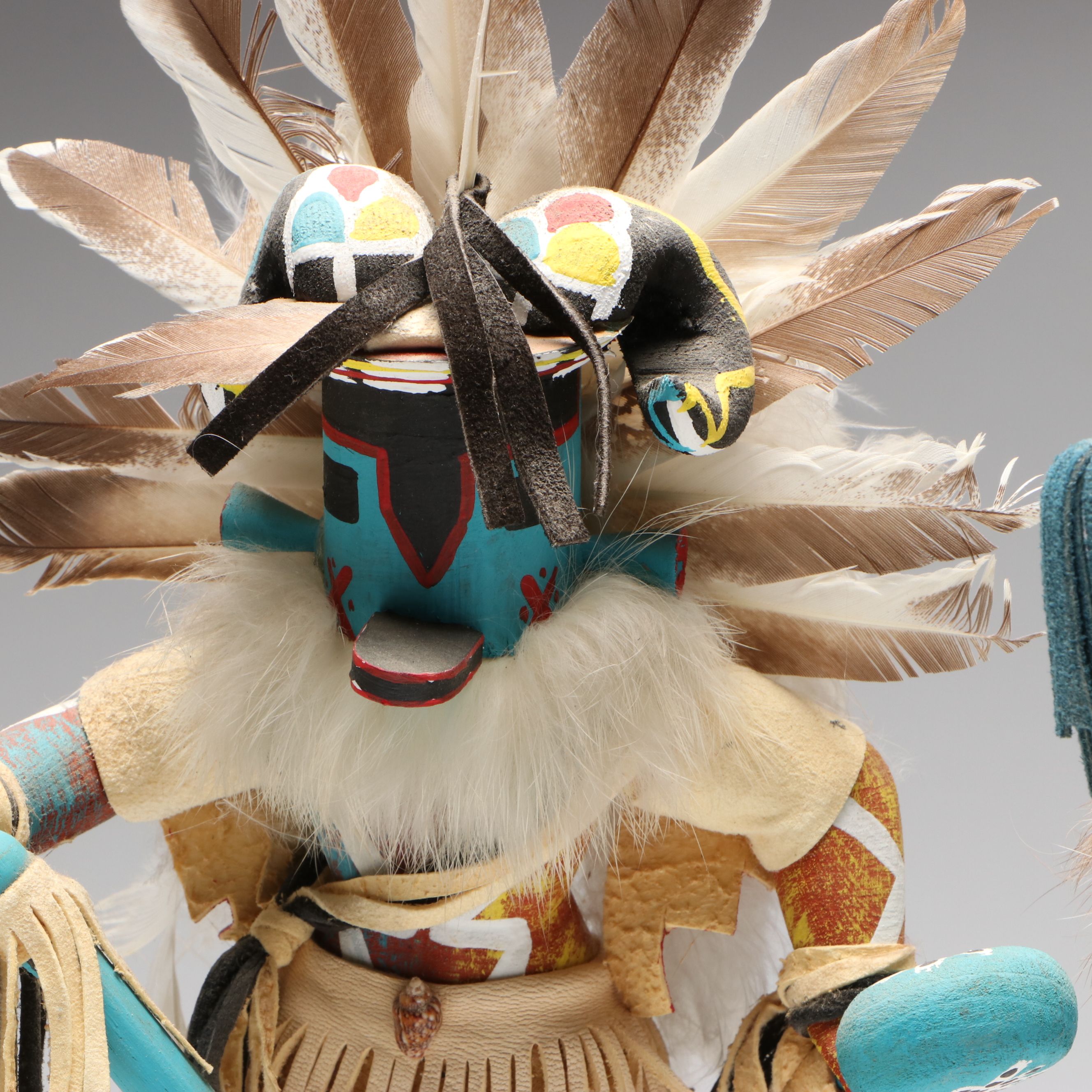 Hopi and Navajo Artisan Crafted Wooden Kachina Dolls