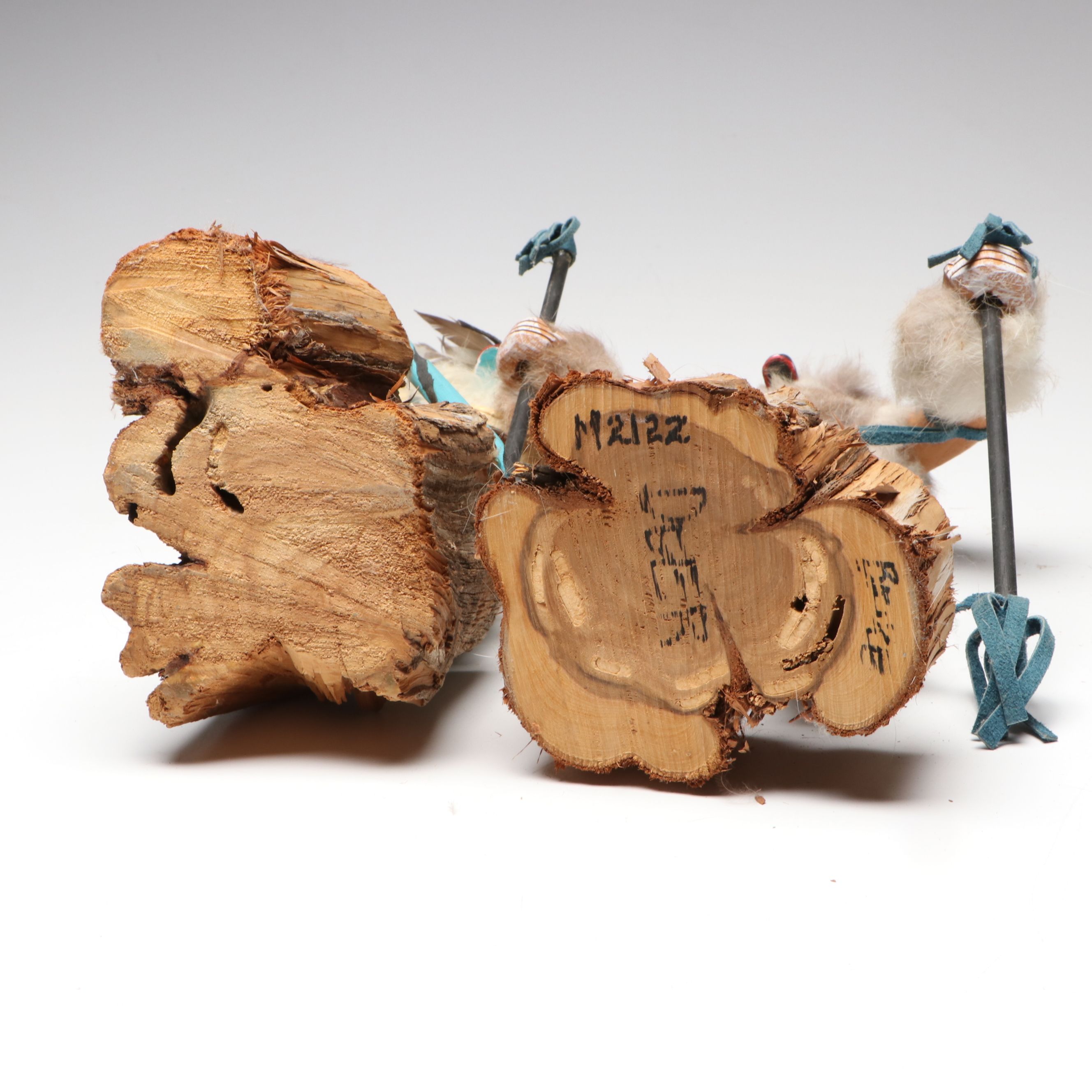 Hopi and Navajo Artisan Crafted Wooden Kachina Dolls