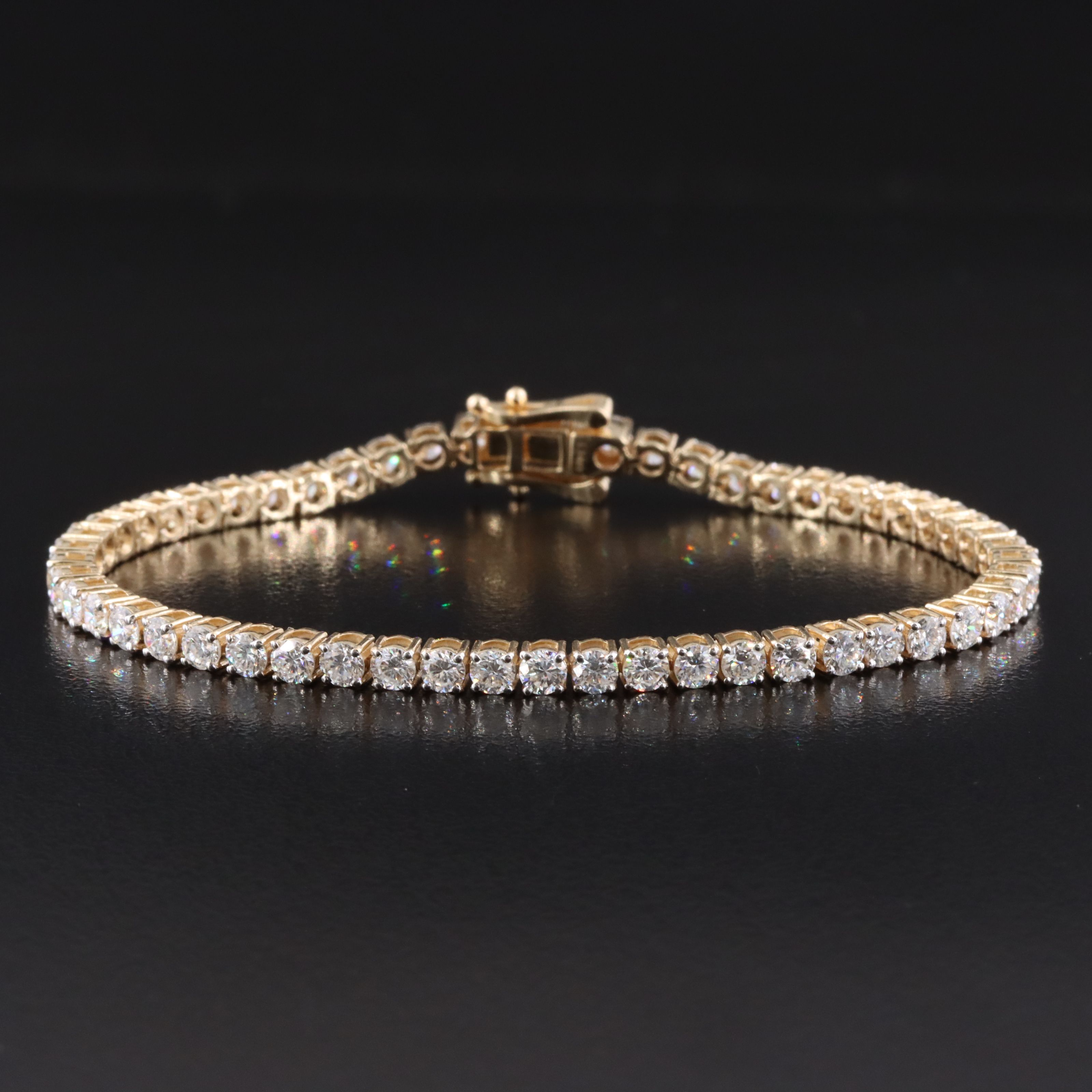 14K 5.20 CTW Lab Grown Diamond Line Bracelet