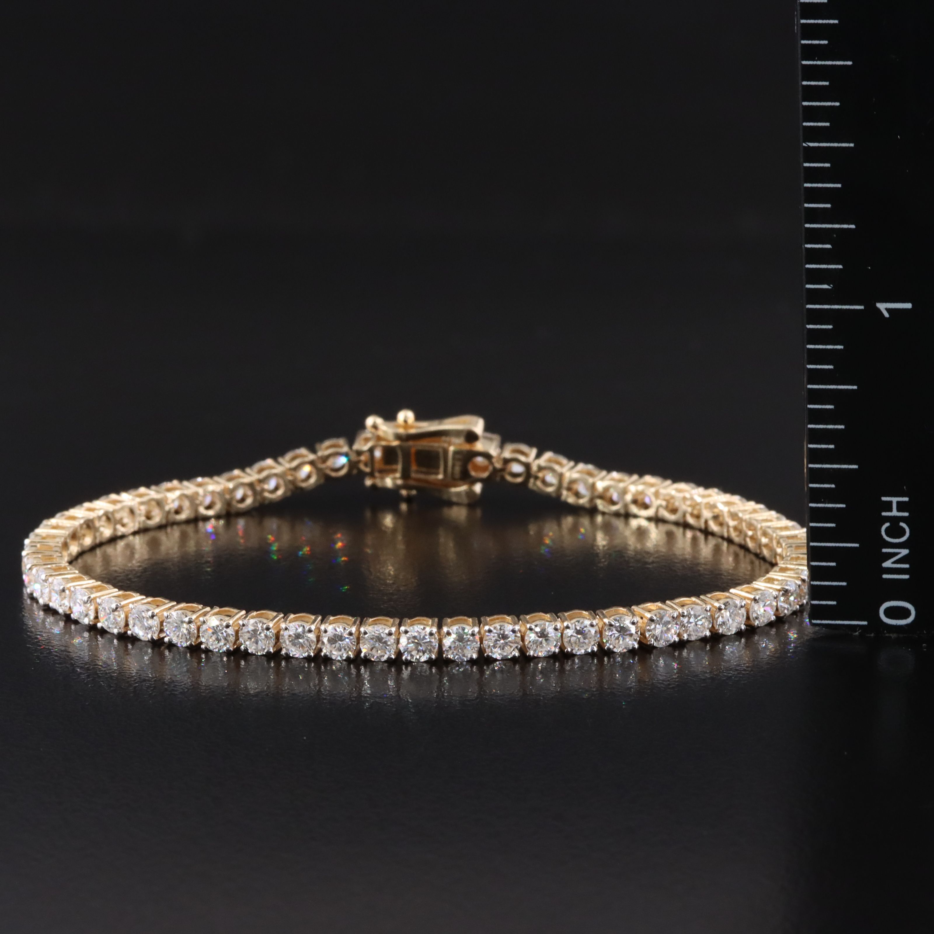 14K 5.20 CTW Lab Grown Diamond Line Bracelet