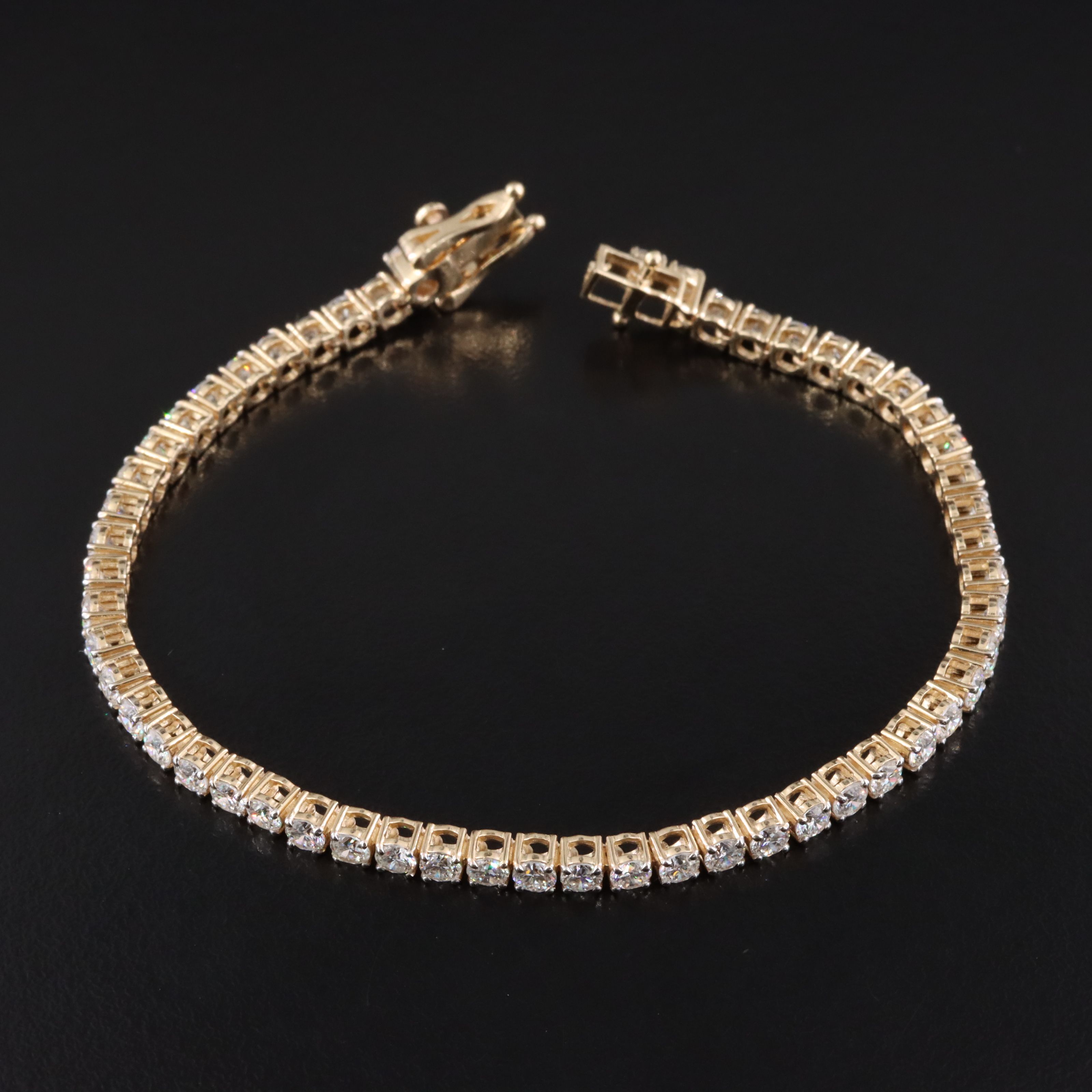 14K 5.20 CTW Lab Grown Diamond Line Bracelet