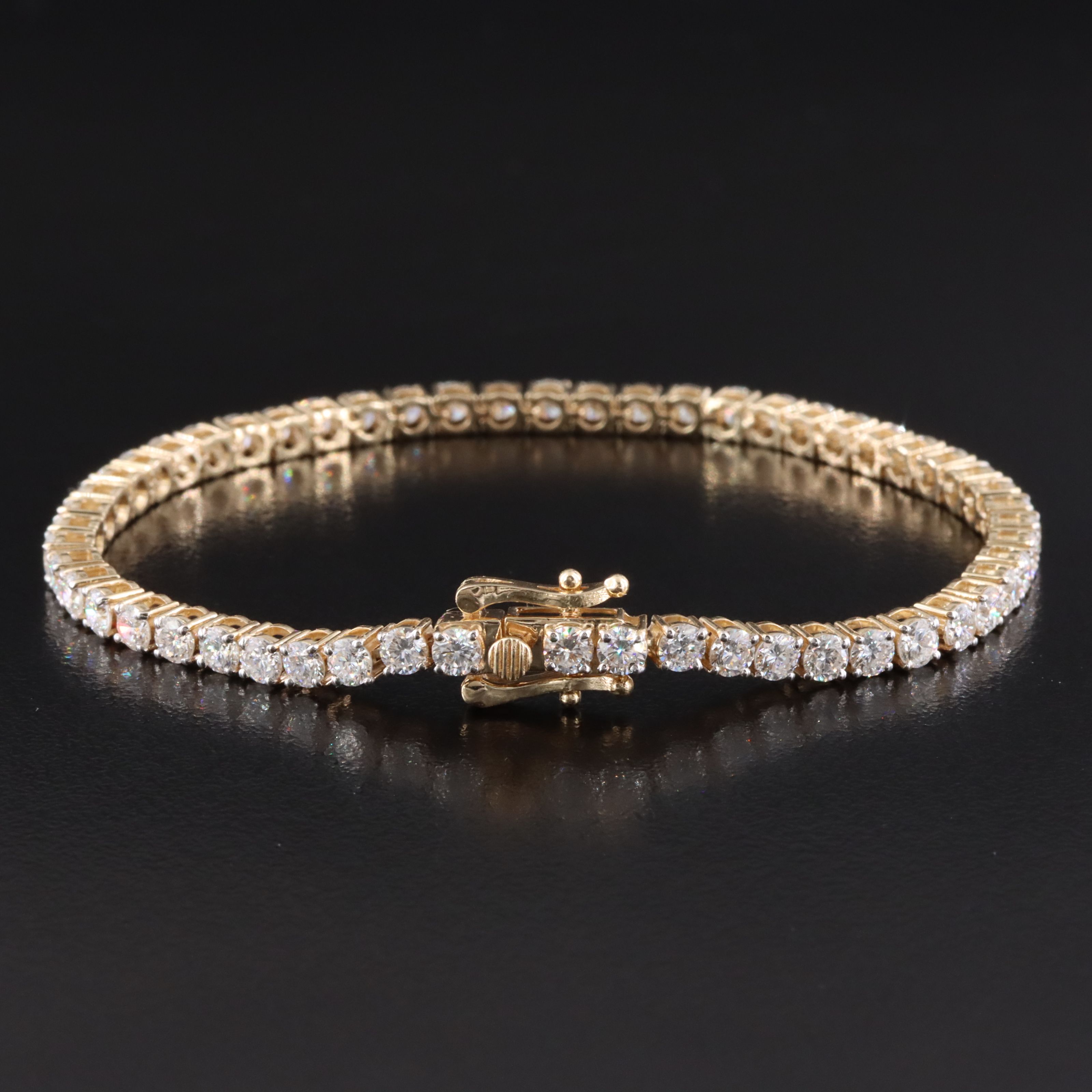 14K 5.20 CTW Lab Grown Diamond Line Bracelet