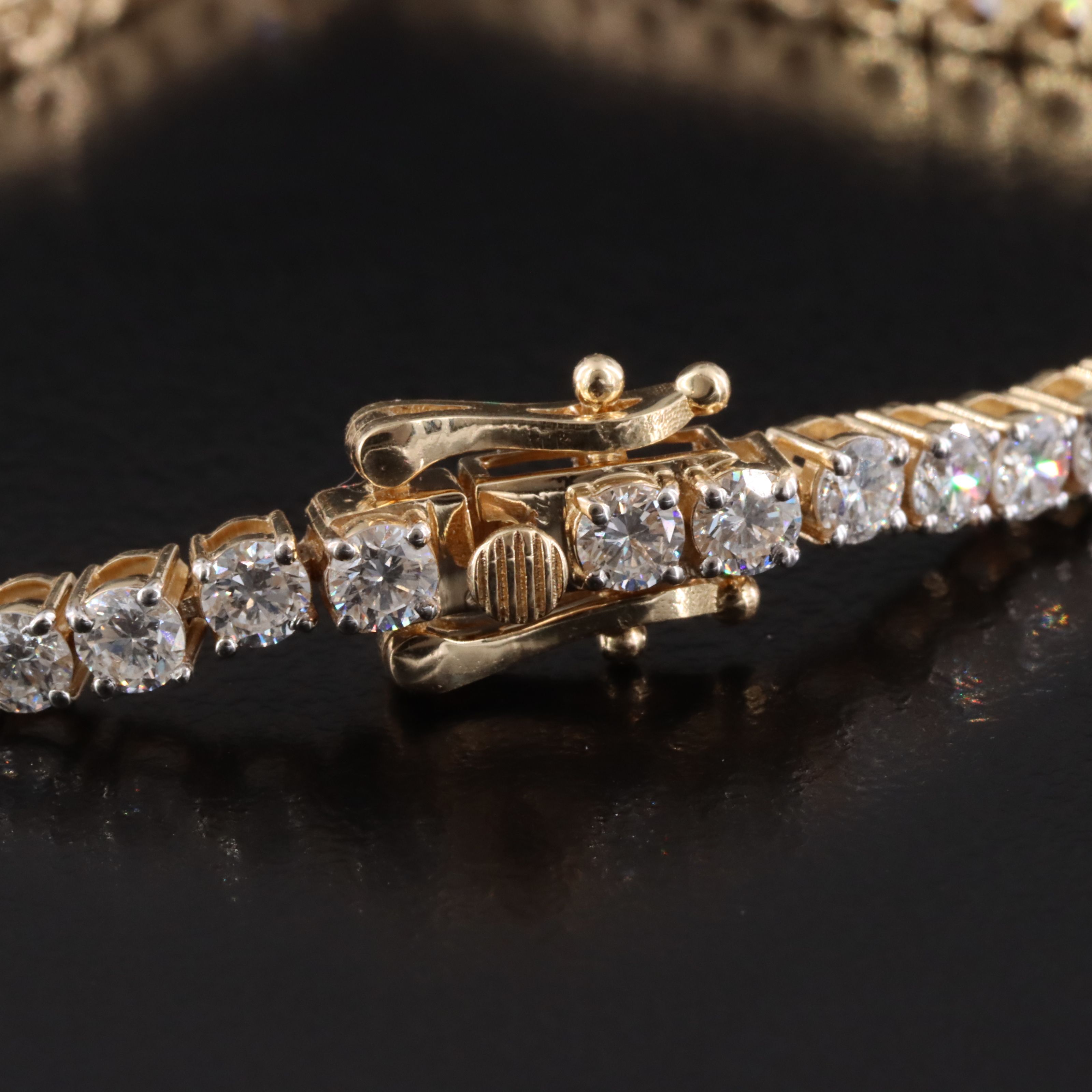 14K 5.20 CTW Lab Grown Diamond Line Bracelet