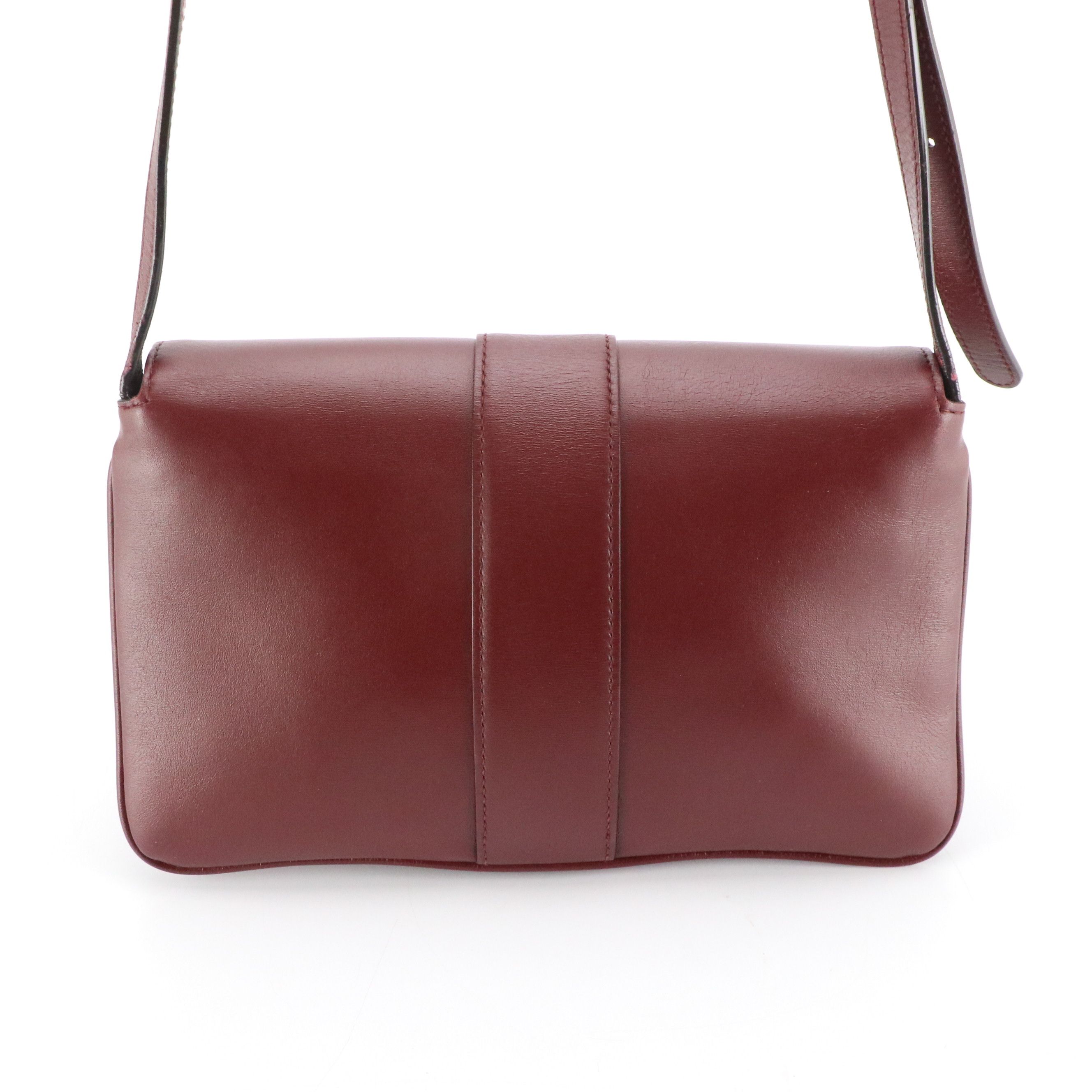 Gucci Small Arli Crossbody Bag in Burgundy Leather