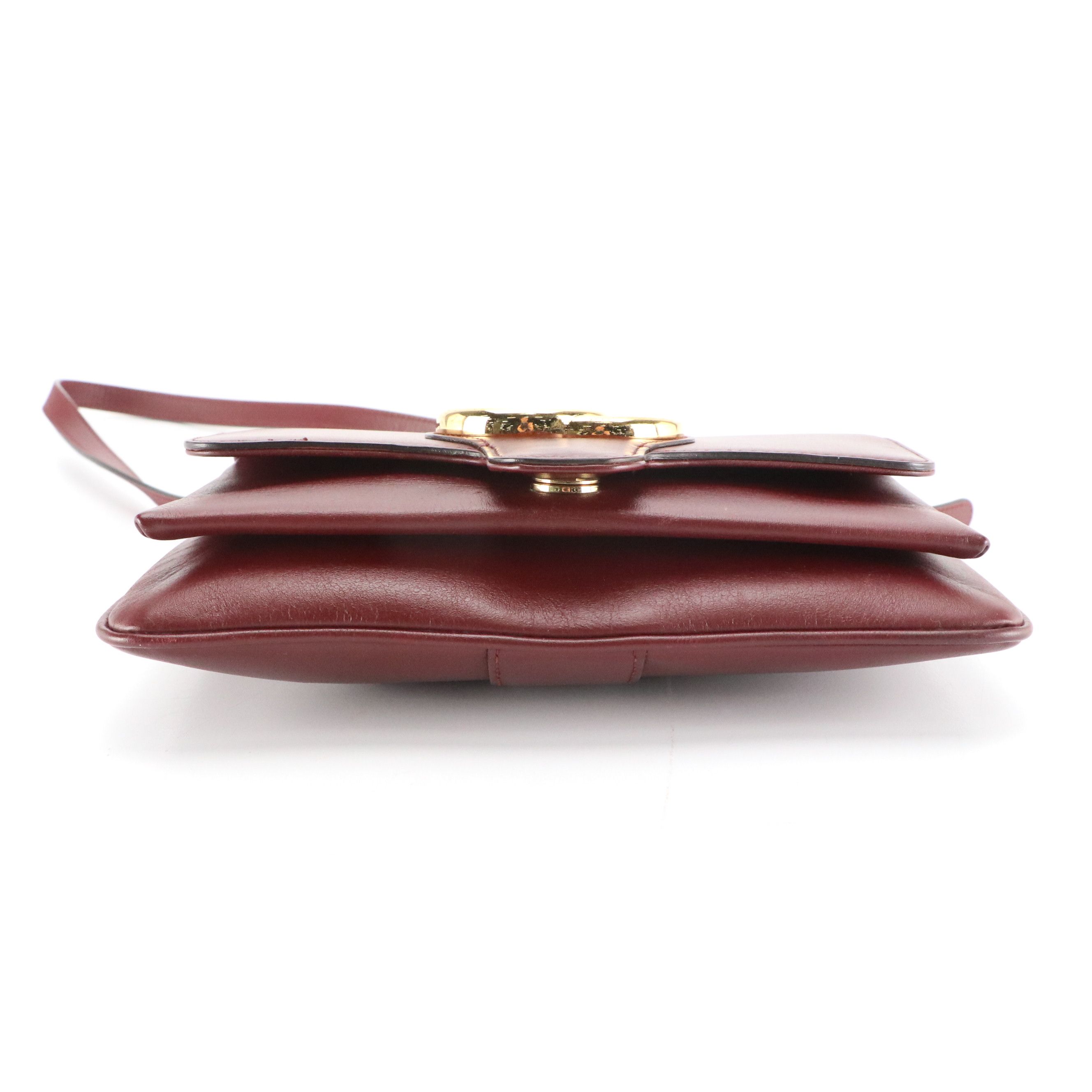 Gucci Small Arli Crossbody Bag in Burgundy Leather