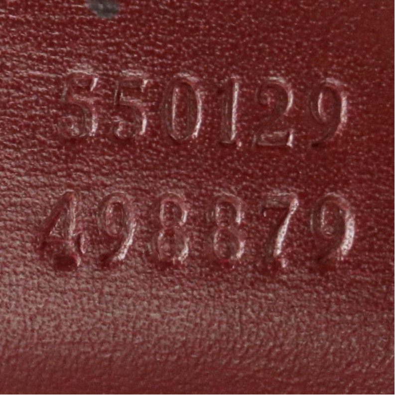 Gucci Small Arli Crossbody Bag in Burgundy Leather