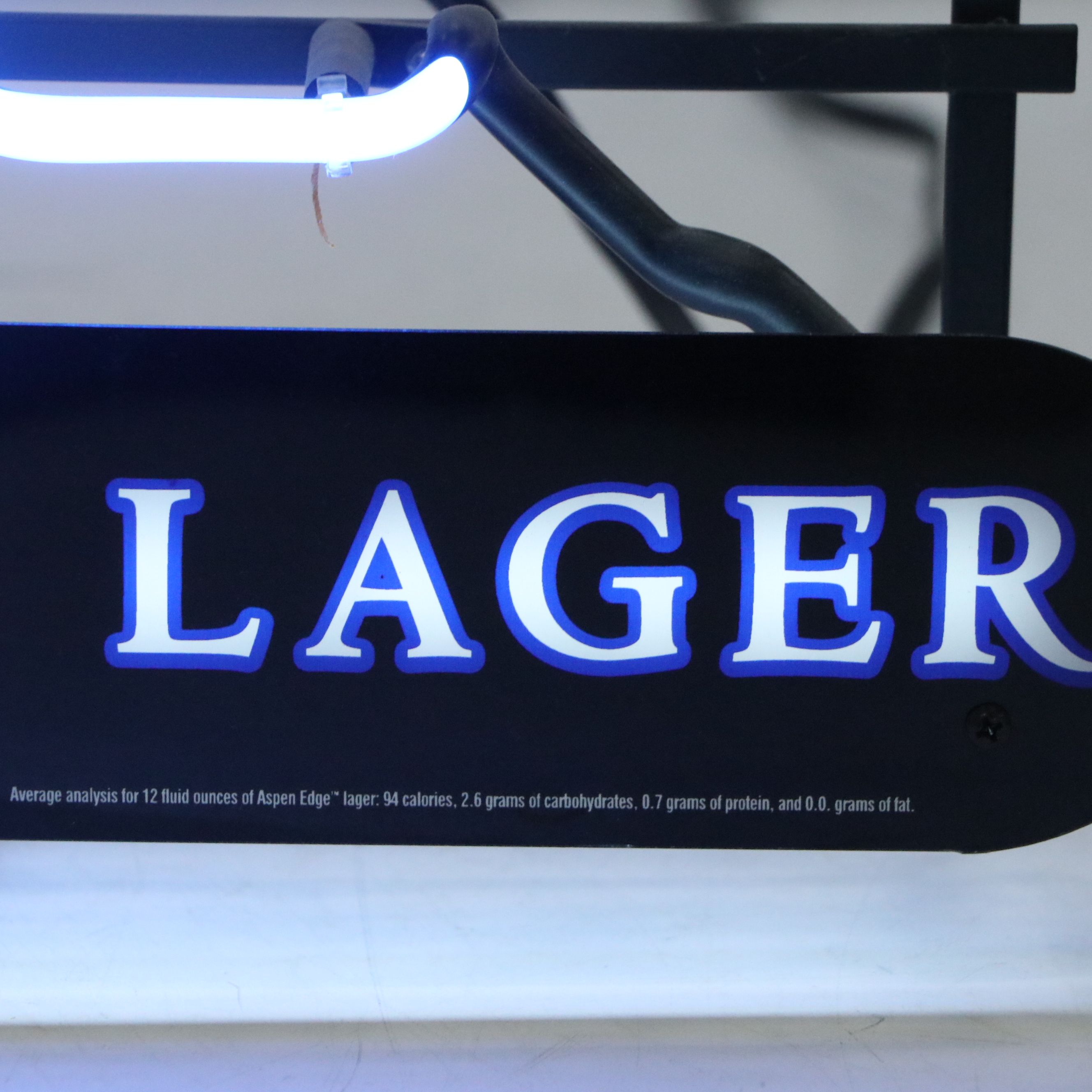 Aspen Edge Low-Carb Light Lager Advertising Sign