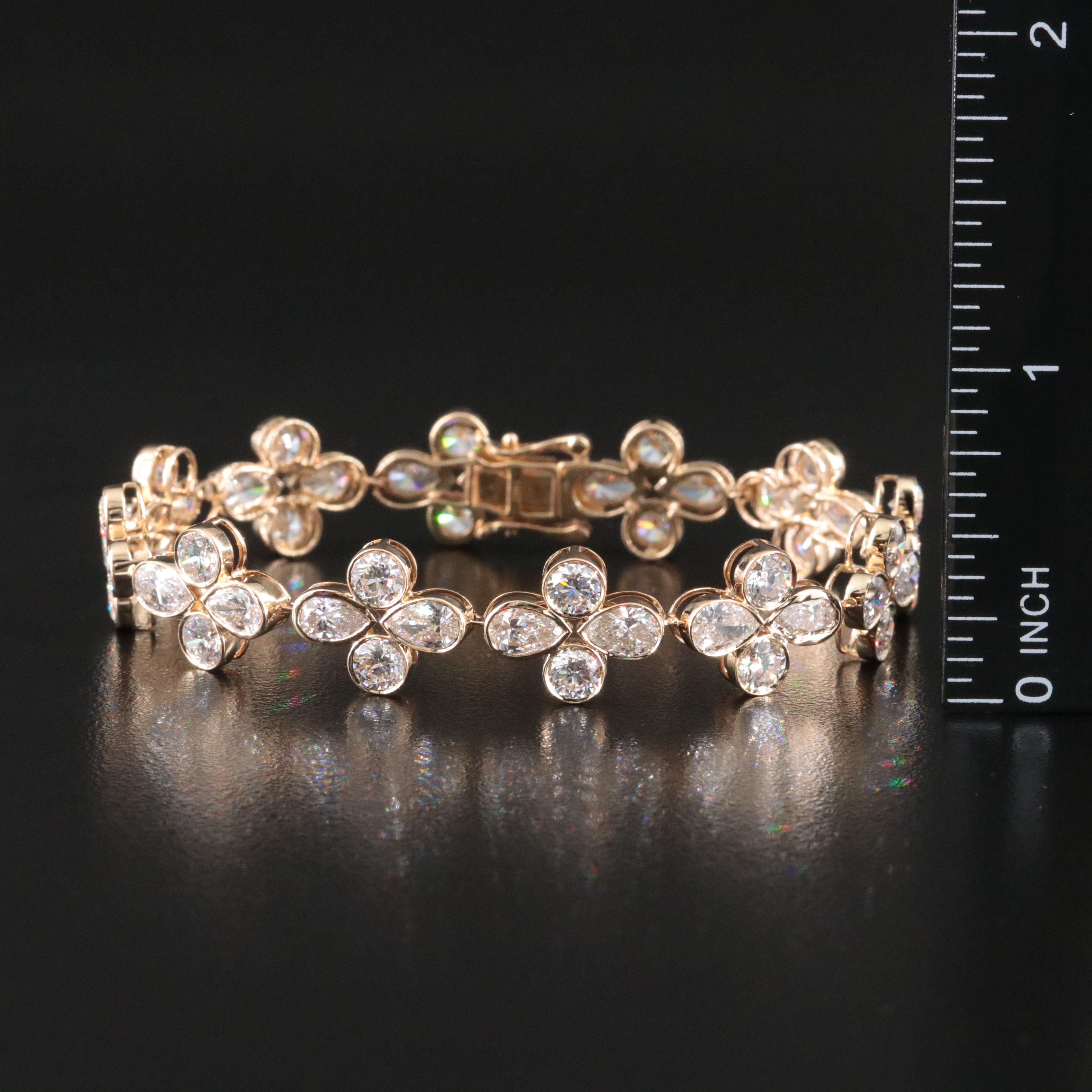 14K 15.78 CTW Lab Grown Diamond Bracelet