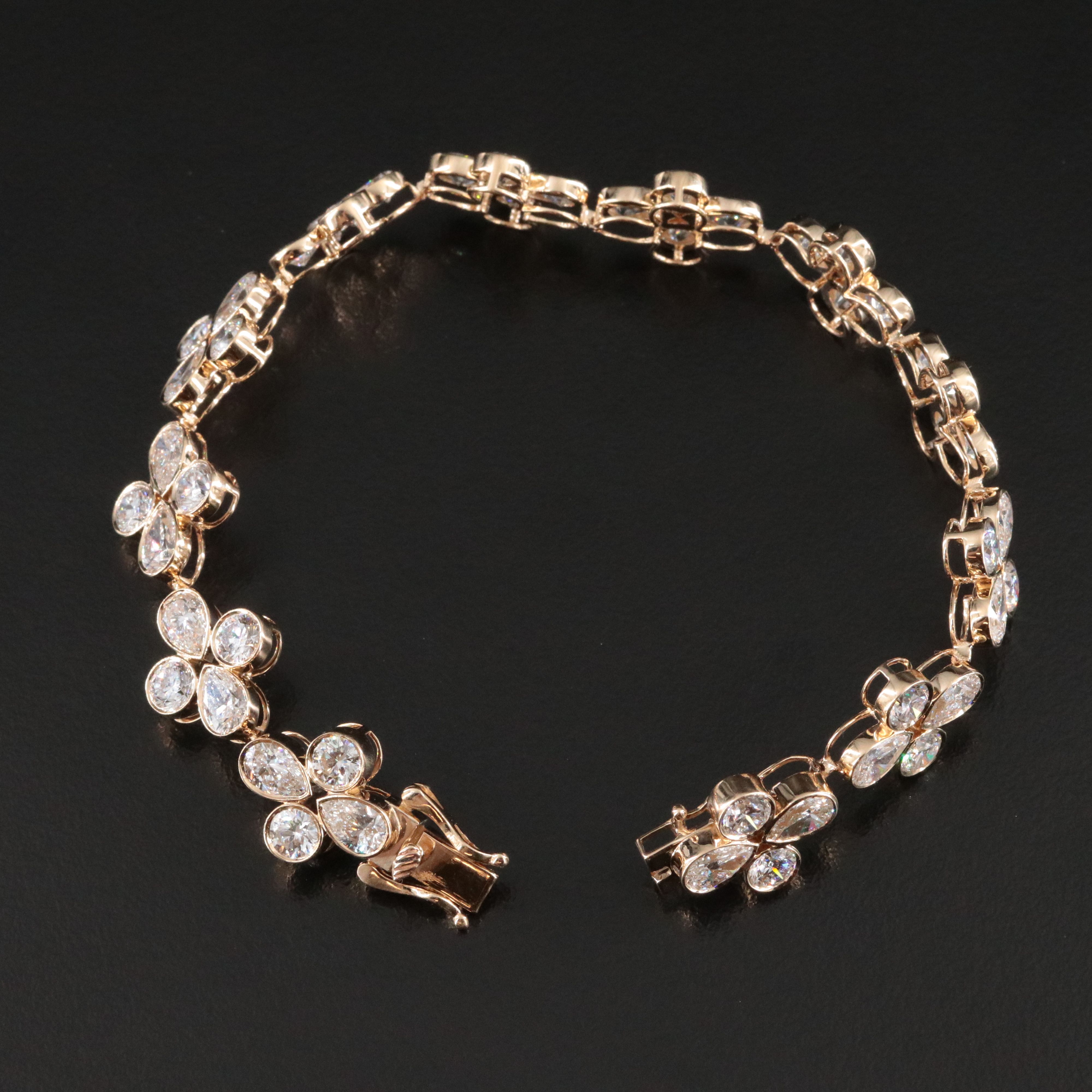 14K 15.78 CTW Lab Grown Diamond Bracelet