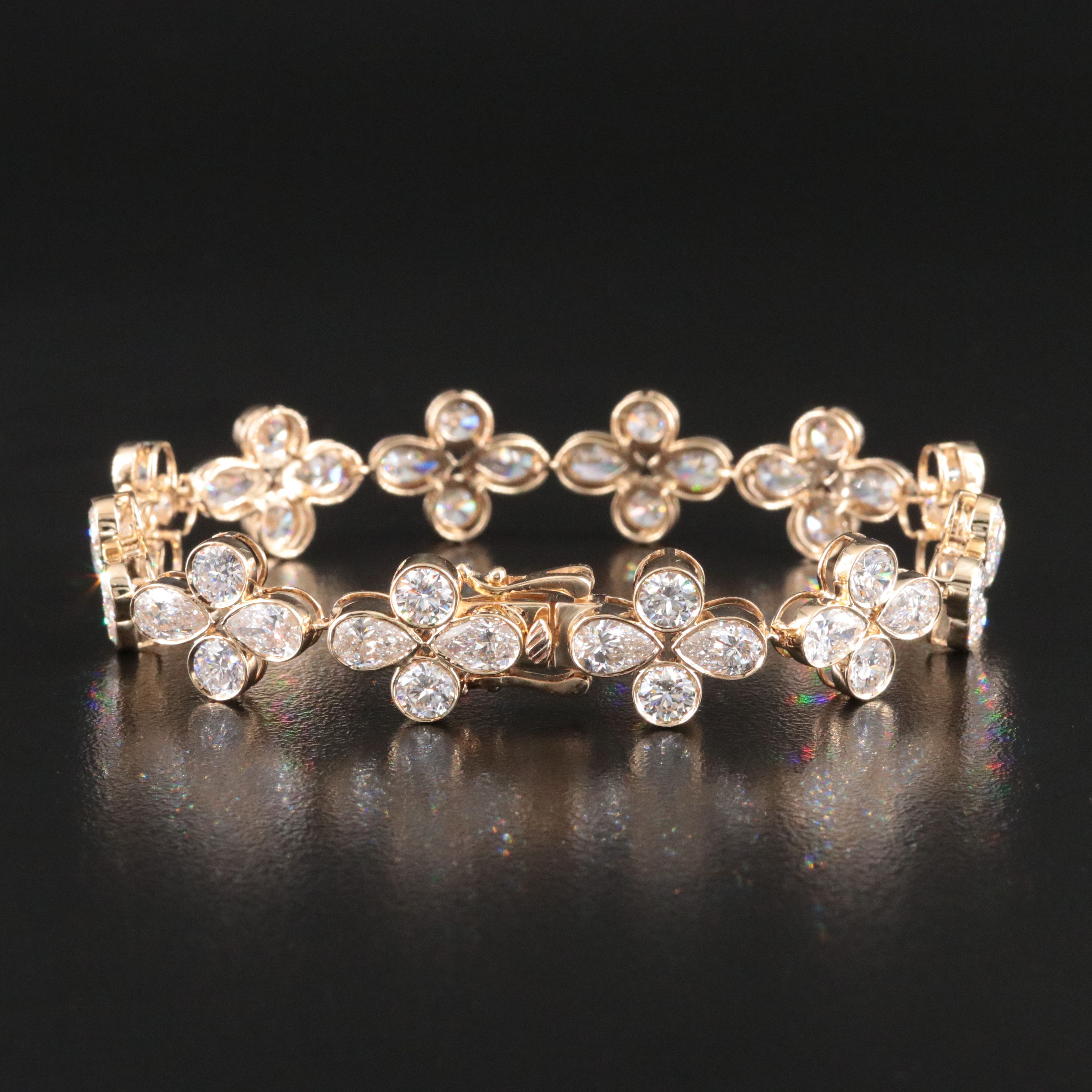 14K 15.78 CTW Lab Grown Diamond Bracelet