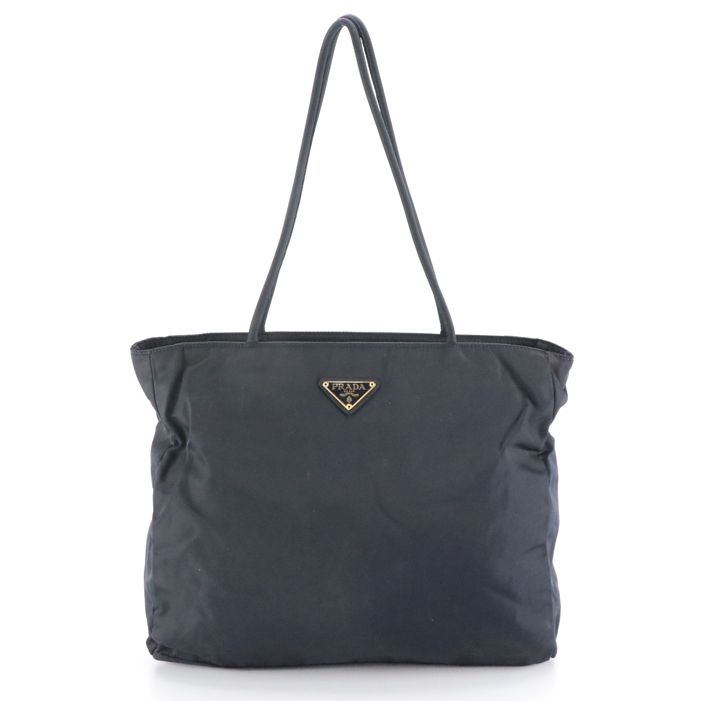 Prada Zip Tote in Midnight Blue Tessuto Nylon