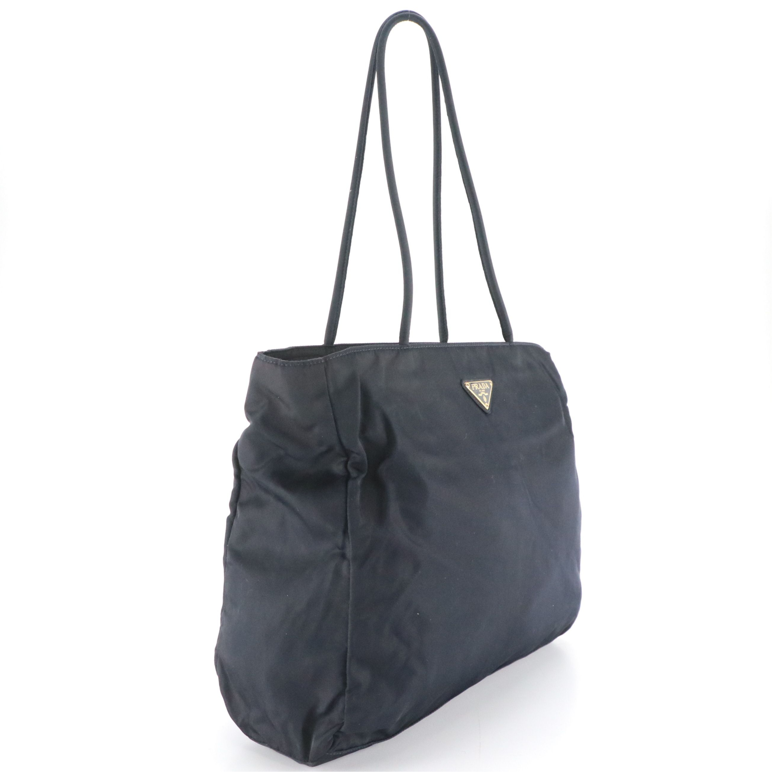 Prada Zip Tote in Midnight Blue Tessuto Nylon