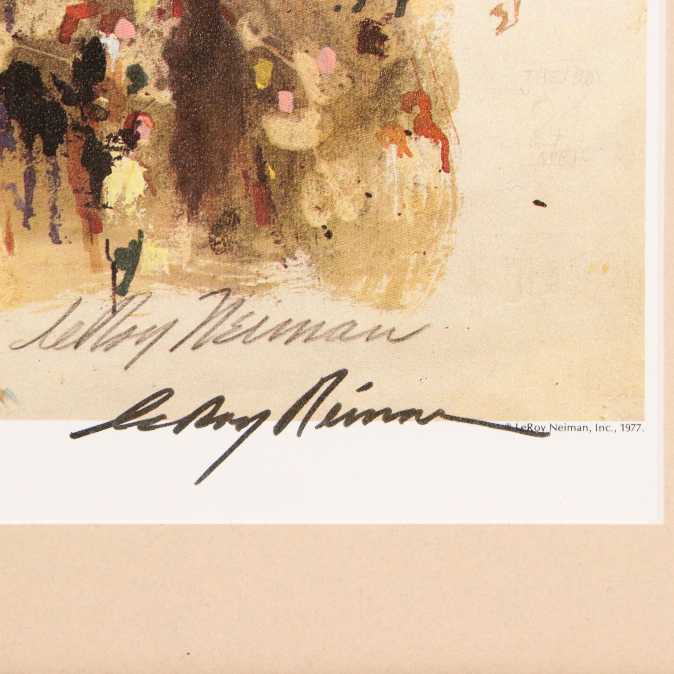 LeRoy Neiman Offset Lithograph "Stock Market"