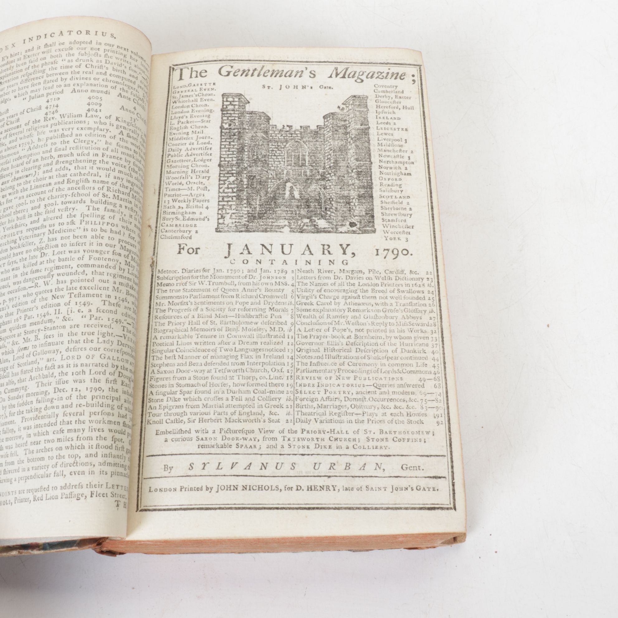 "The Gentleman's Magazine, and Historical Chronicle" Volumes LVIII and LX, 1790