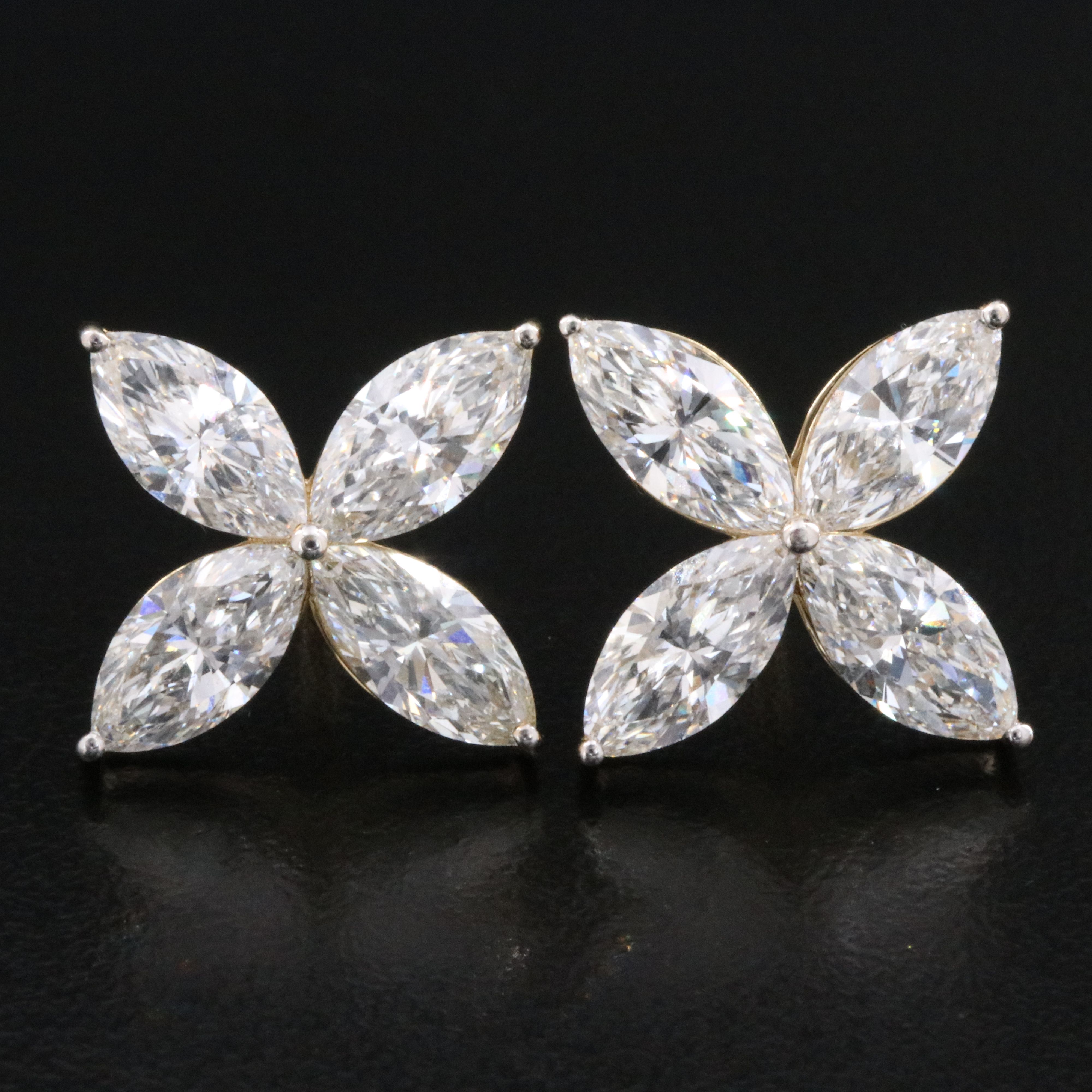 14K 6.84 CTW Lab Grown Diamond Earrings