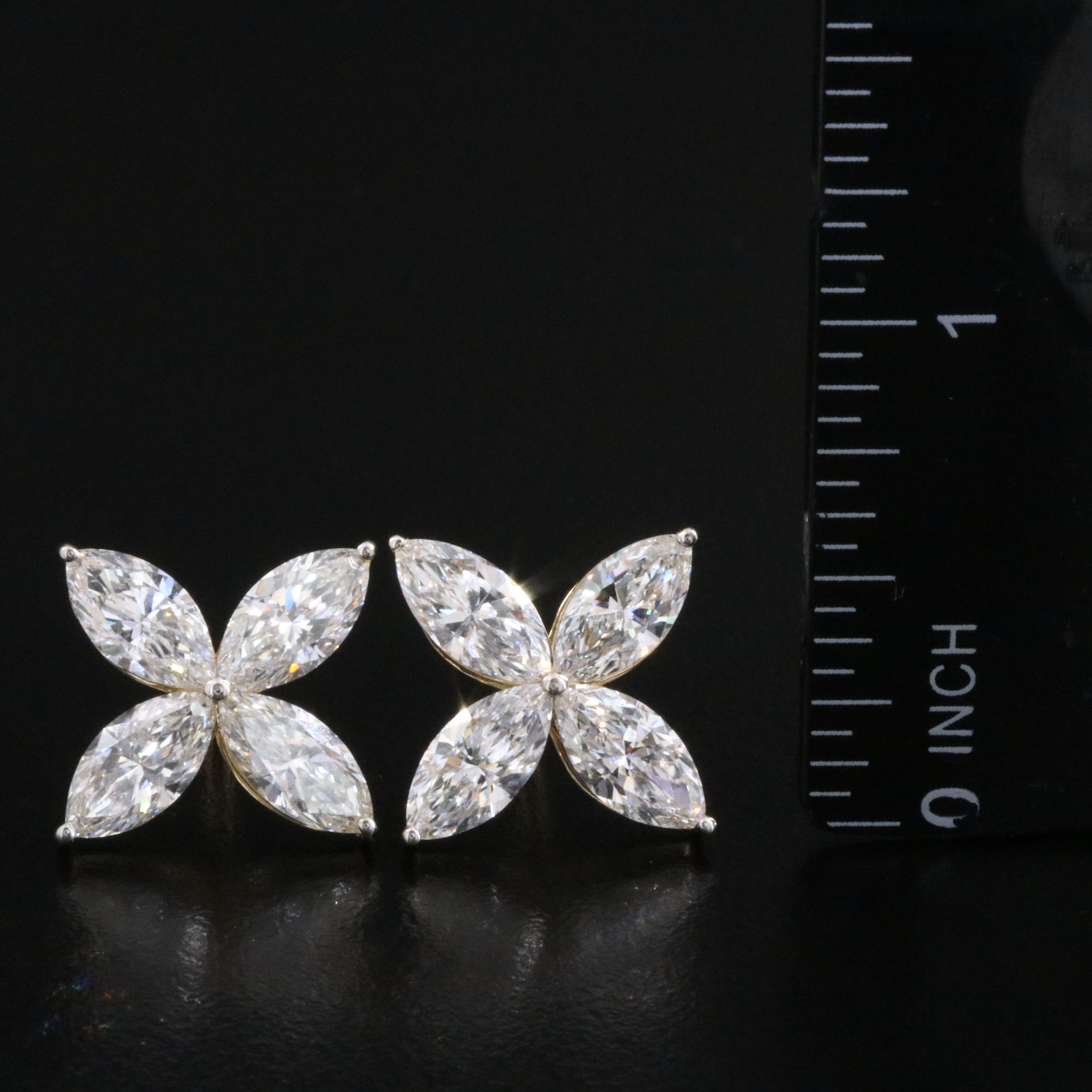 14K 6.84 CTW Lab Grown Diamond Earrings